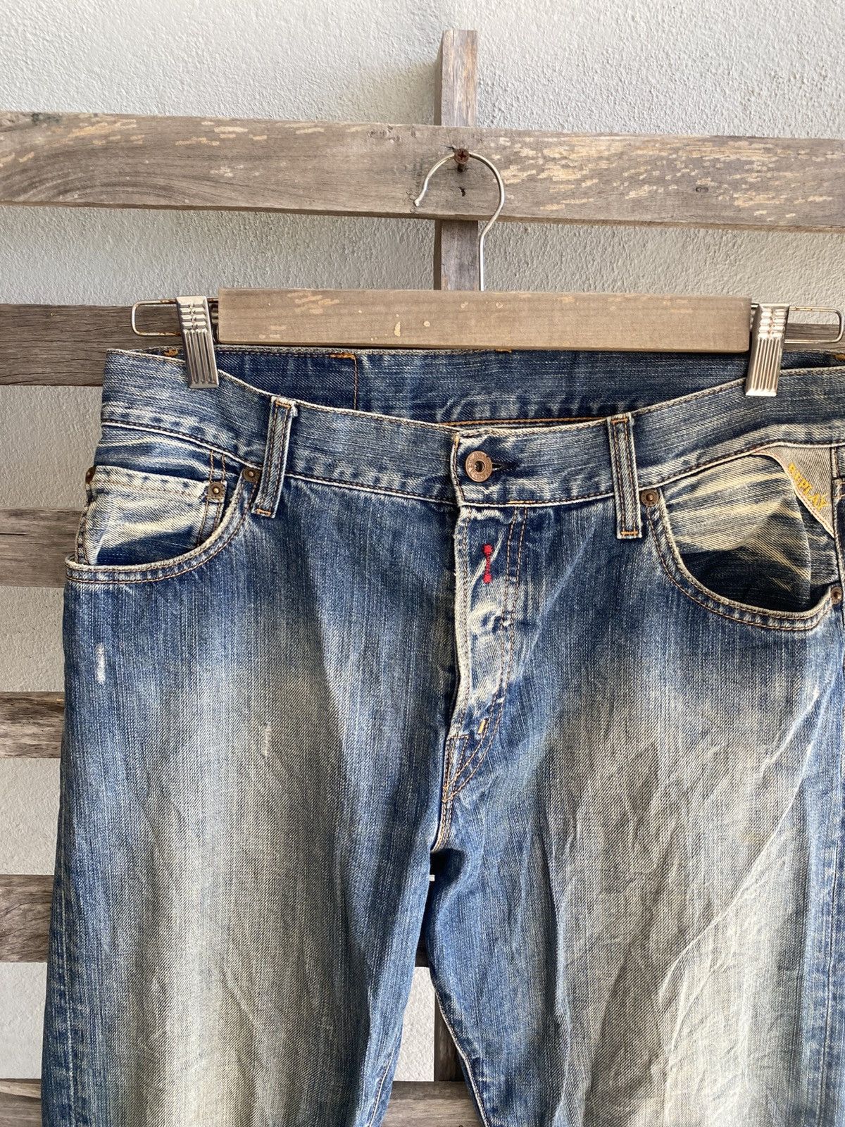 Replay Vintage Replay Denim Pants - Distressed and Fade Size US 32 / EU 48 - 4 Thumbnail