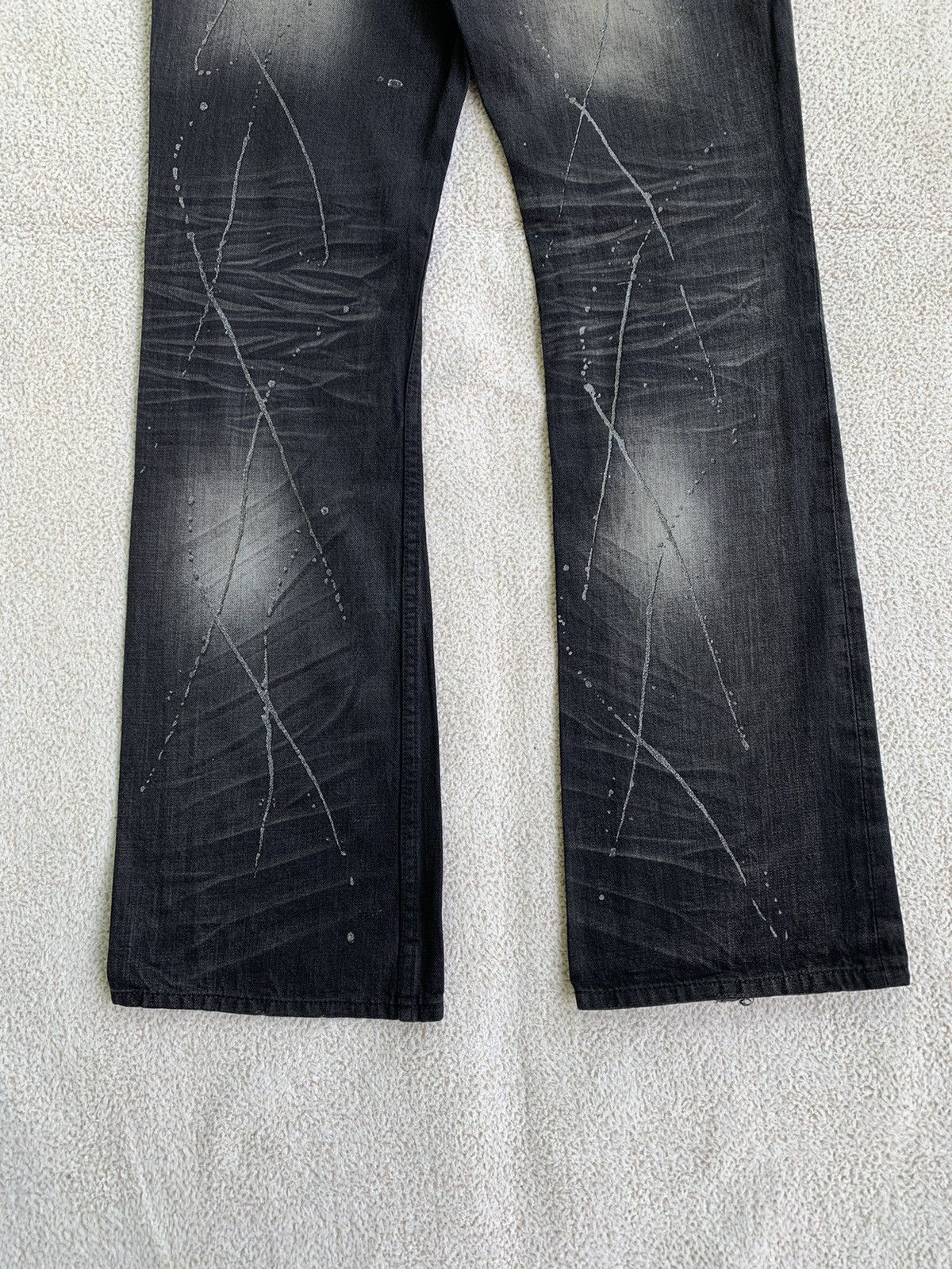 semanticdesign Vtg 00s Semantic Design bootcut jeans Black Fadded Size US 30 / EU 46 - 6 Thumbnail