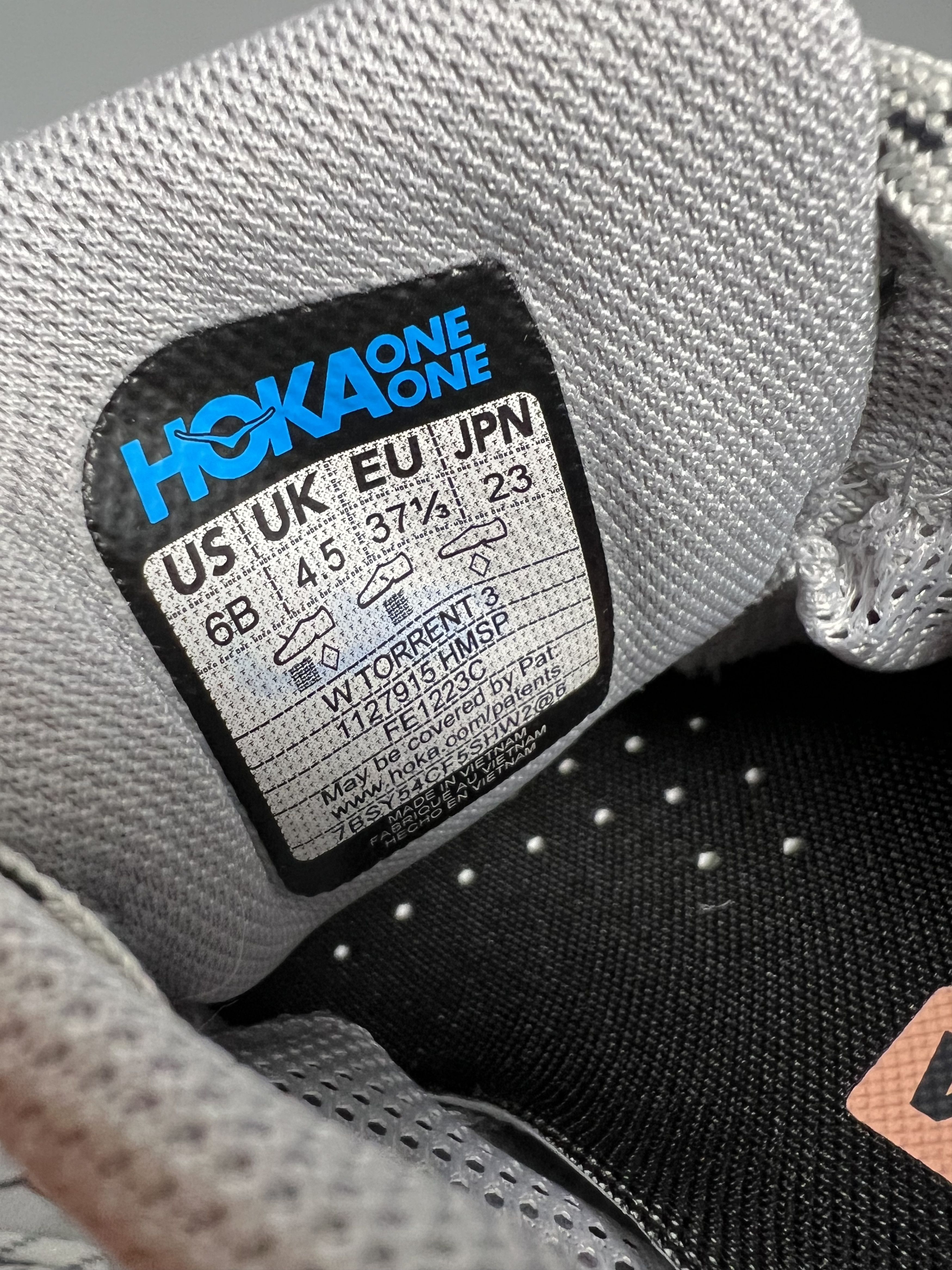 Hoka 6B Hoka One One Torrent 3 Trail Running Shoes 1127915-HMSP Size US 6 / IT 36 - 10 Thumbnail
