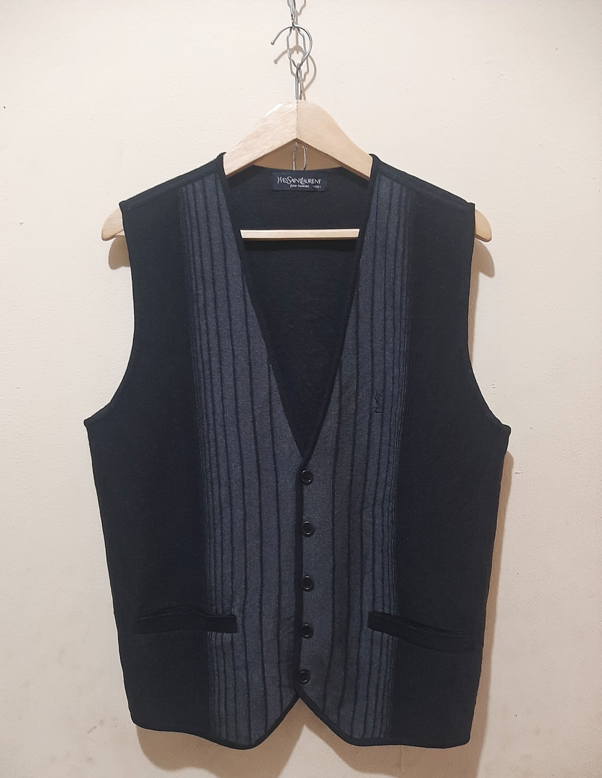 Yves Saint Laurent YSL Pour Homme Wool Vest