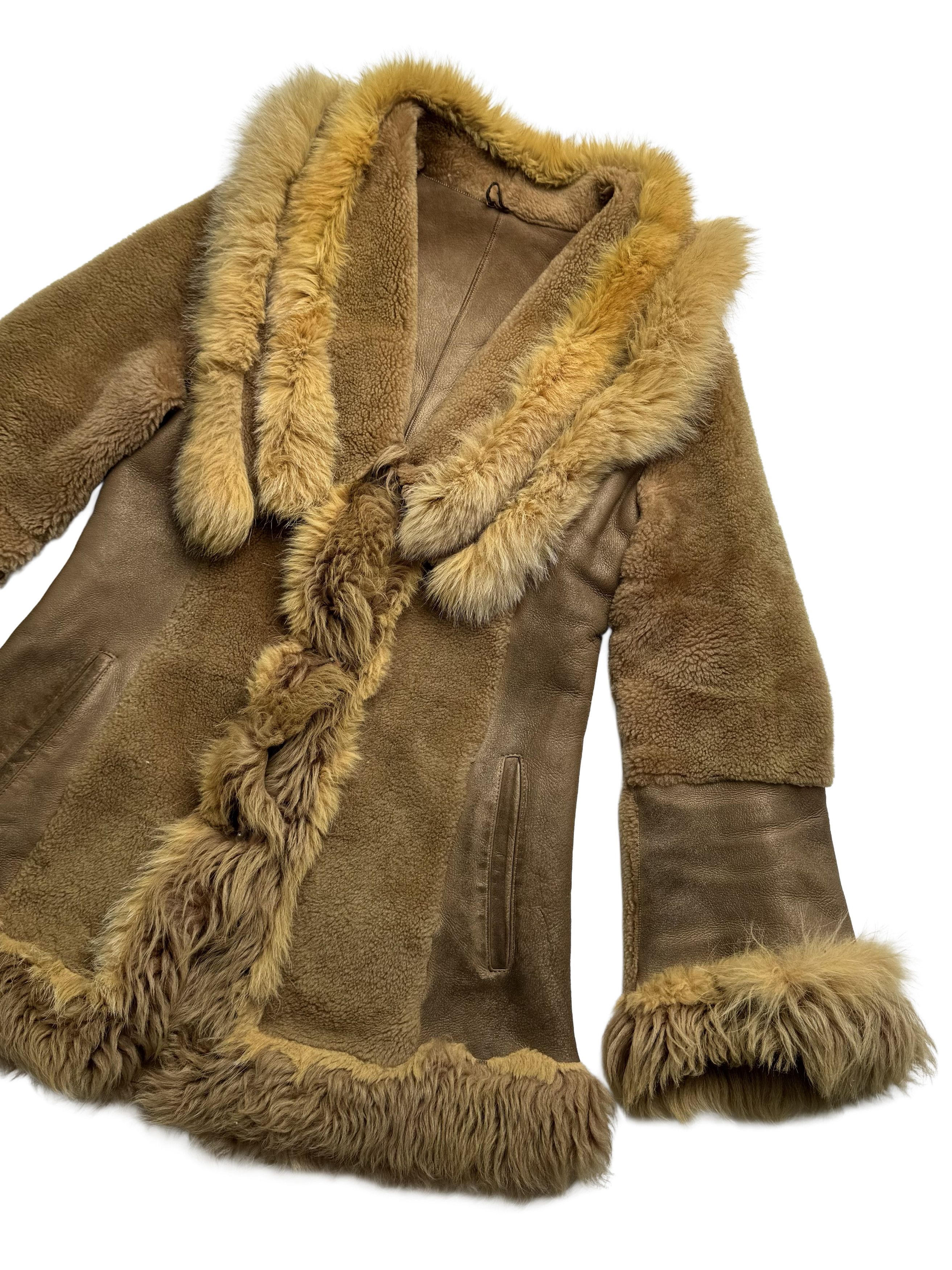 Vintage Vintage Real Sheepskin Coat Size S / US 4 / IT 40 - 7 Thumbnail