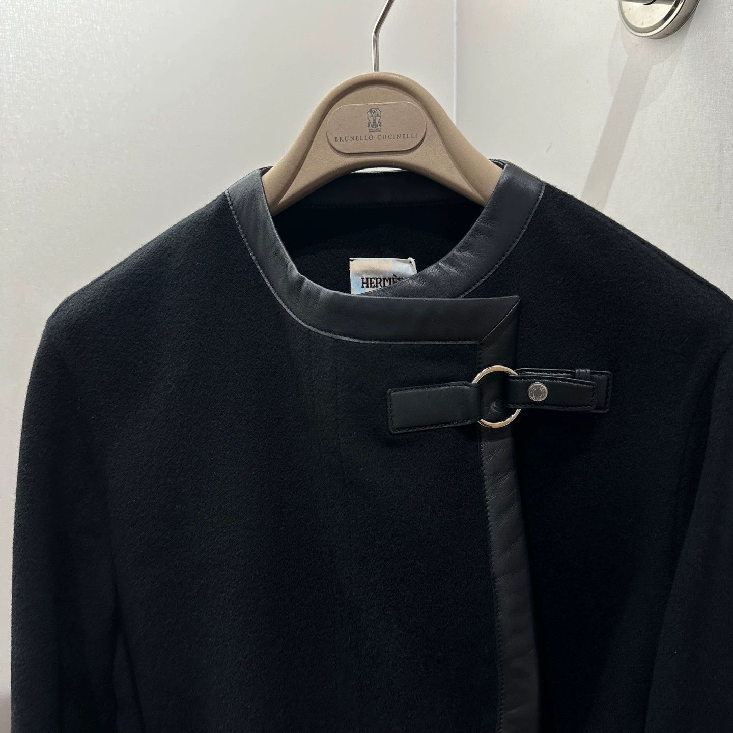 Hermes Hermes Cashmere Leather Panel Belted Overcoat 34 Size XS / US 0-2 / IT 36-38 - 6 Thumbnail