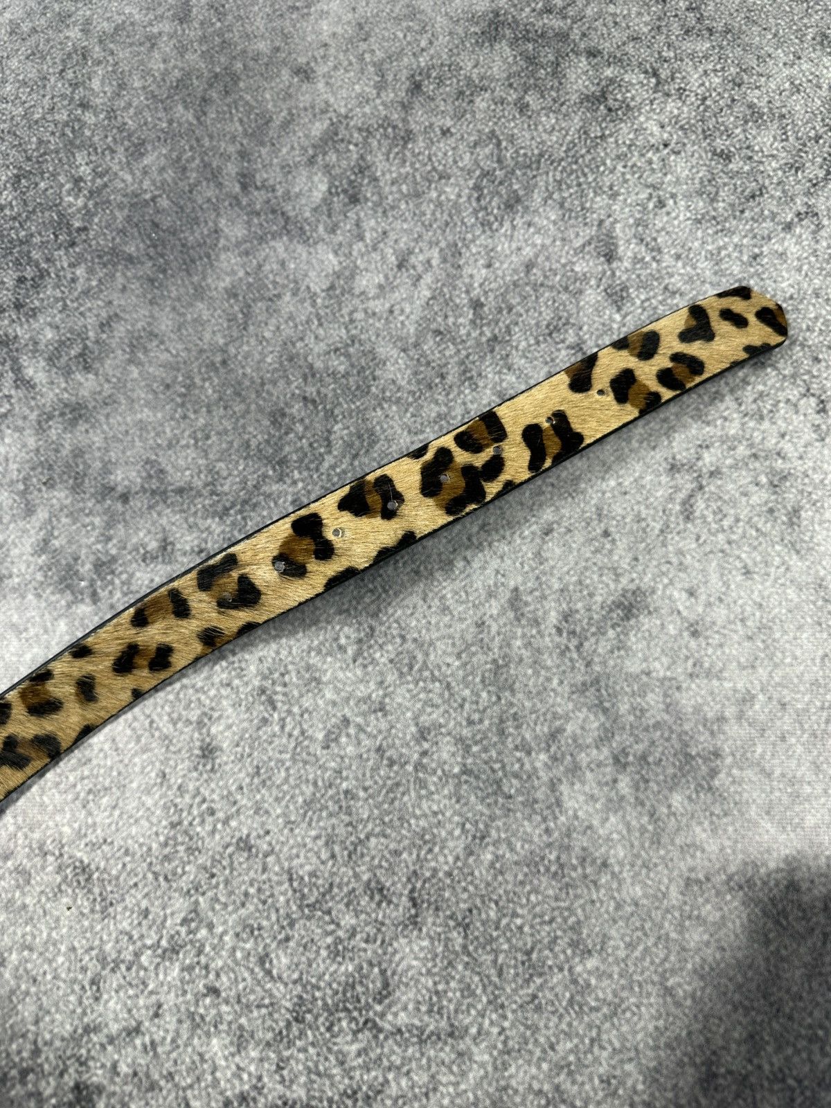 Other Y2K Leopard Fur Belts Rare Streetwear Avant Garde Style USA Size ONE SIZE - 2 Thumbnail