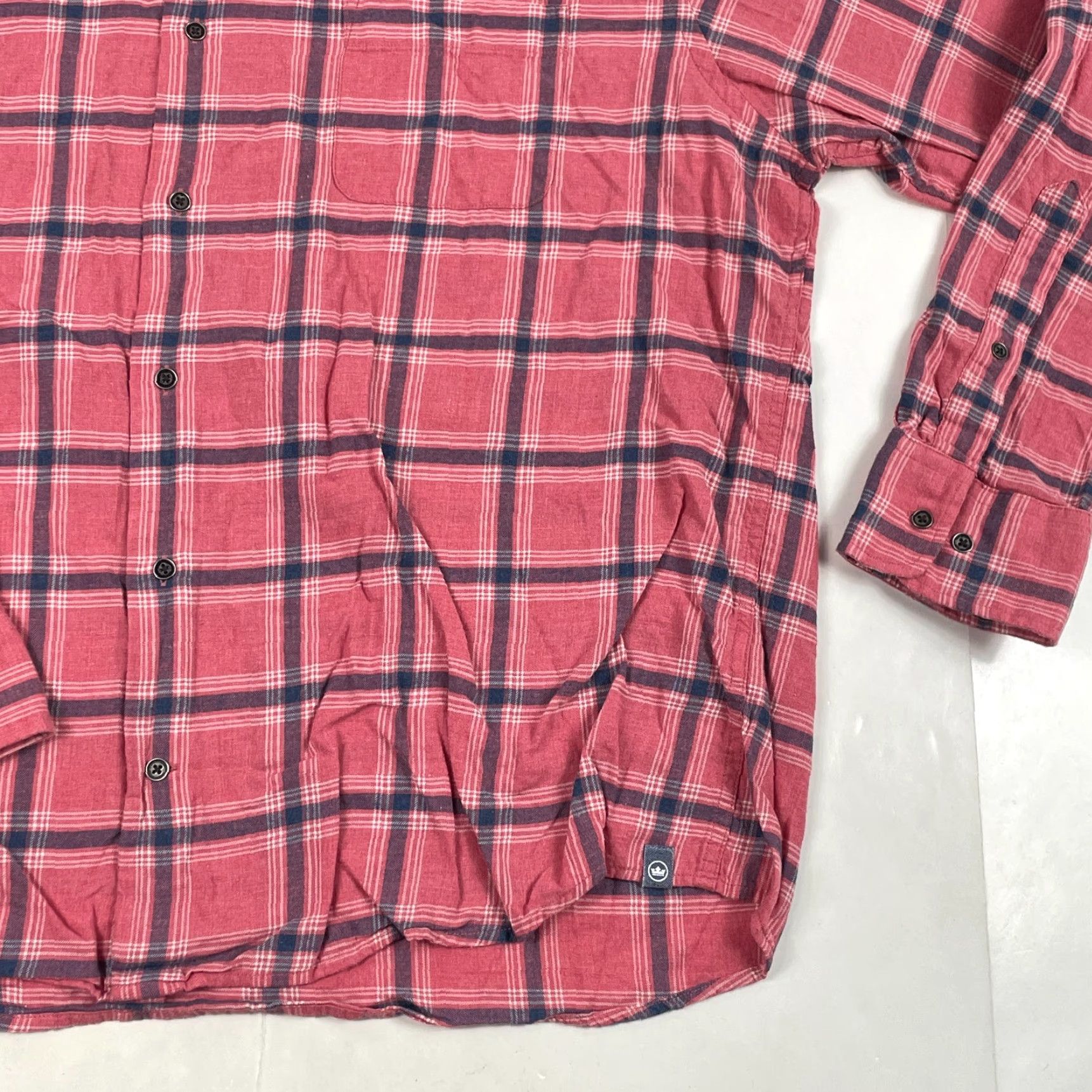 Peter Millar Peter Millar Shirt Mens XL Pink Flannel Long Sleeve Golf Plaid Button-Up Collared Shirt Size US XL / EU 56 / 4 - 4 Thumbnail