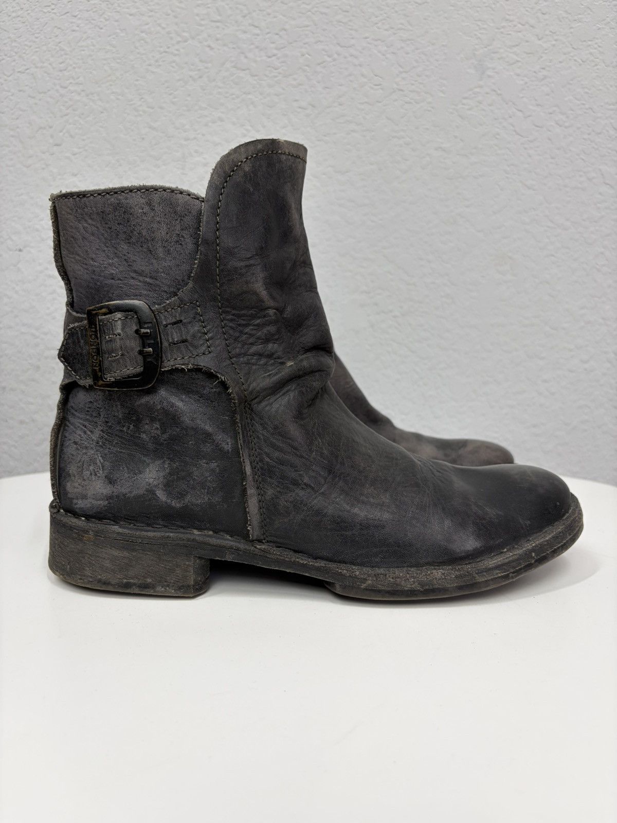 If Six Was Nine Vintage Y2K Guidi CCP Style Distressed Leather Biker Boots Size US 8 / EU 41 - 6 Thumbnail