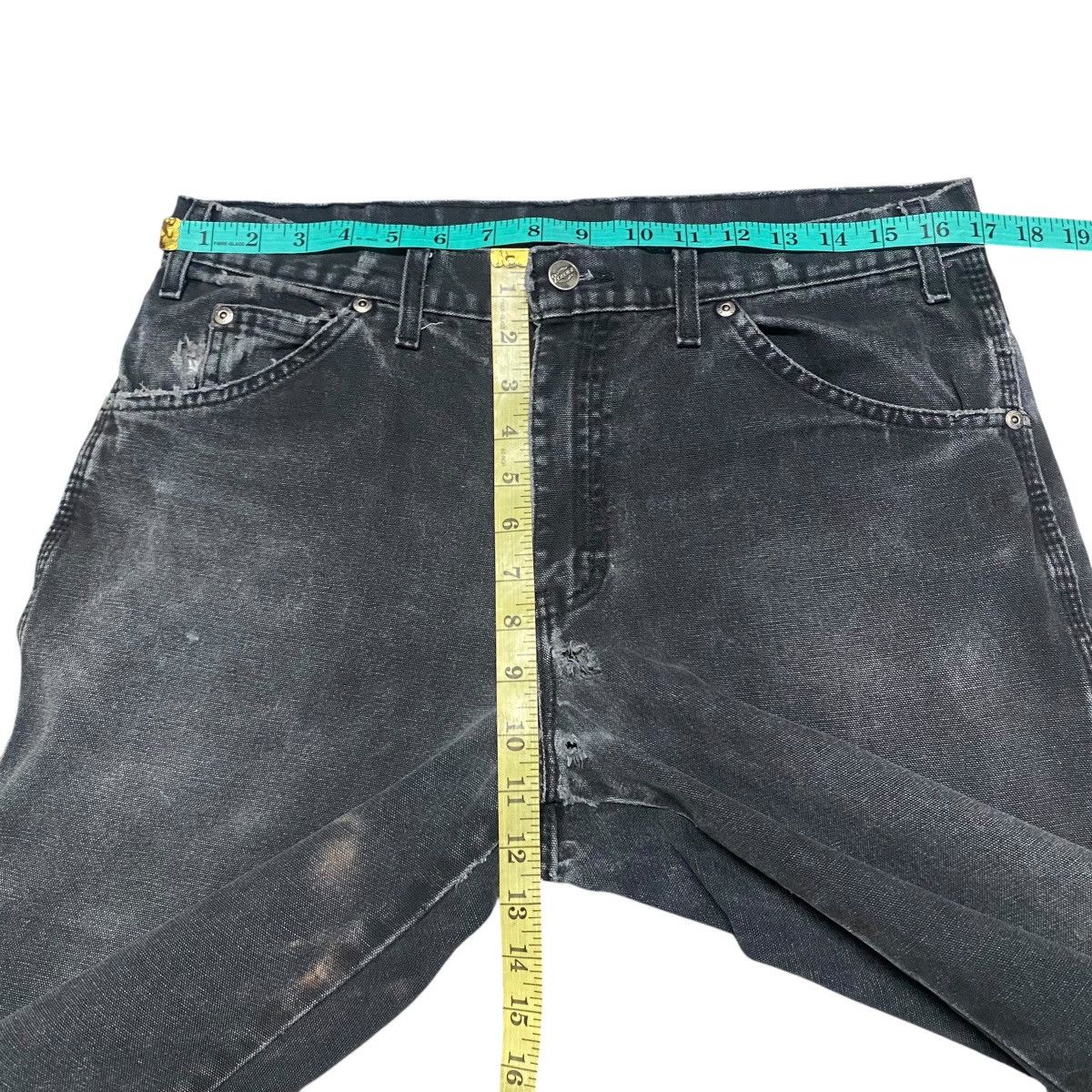 Dickies Vintage Dickies Black Carpenter Pant Distressed Size US 34 / EU 50 - 16 Thumbnail