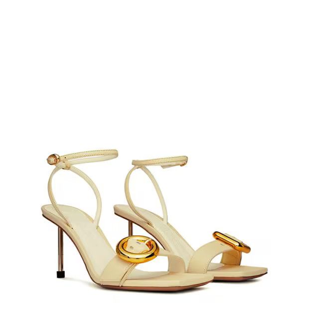 Jacquemus o1g2r1mq1024 Regalo Mule Sandals in Ivory Size US 10 / IT 40 - 3 Thumbnail