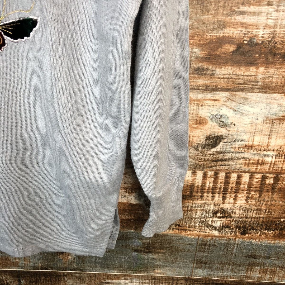 Homespun Knitwear × Japanese Brand × Vintage Original Fashion vintage Blue Knitwear #A1604 Size XL / US 12-14 / IT 48-50 - 8 Thumbnail