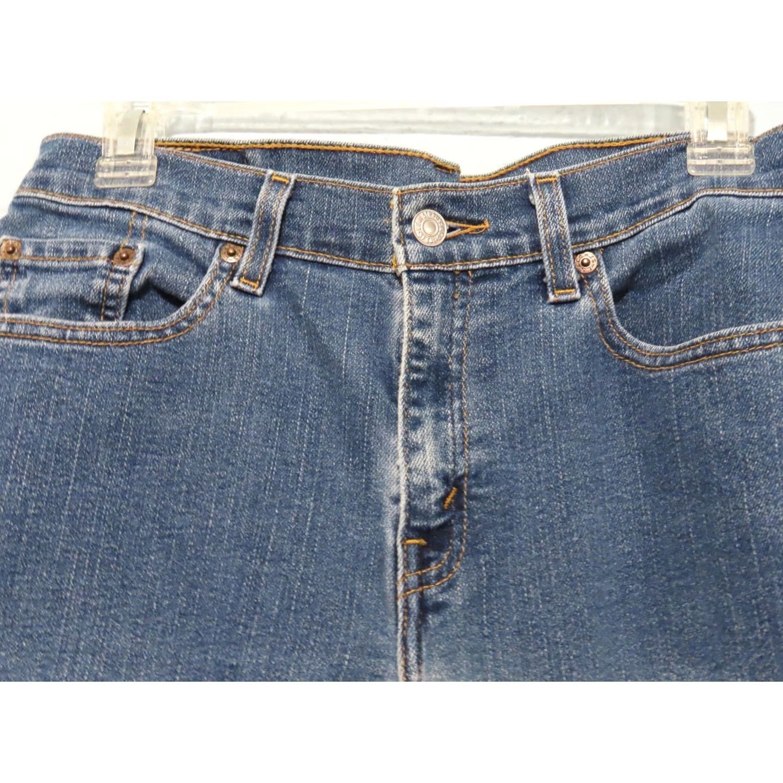 Levi's Levi's 515 Boot Cut Jeans 28x26 Regular Blue Women Adult 10 Denim Stretch Comfort Logo 5-Pocket Mid Rise Vintage No N/A Size 32" / US 10 / IT 46 - 5 Thumbnail