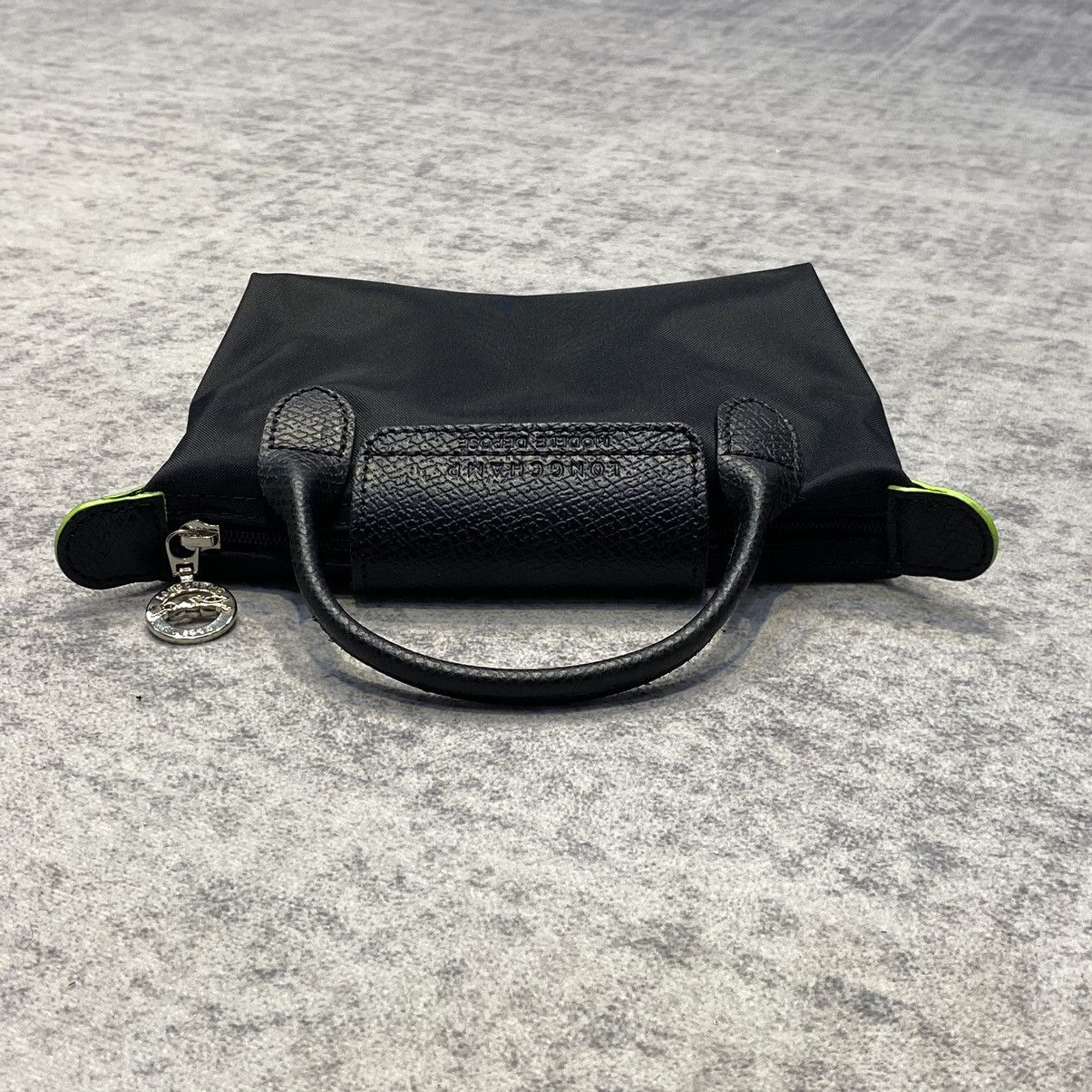 Longchamp LONGCHAMP Le Pliage Pouch Bag GREEN Black Size ONE SIZE - 8 Thumbnail