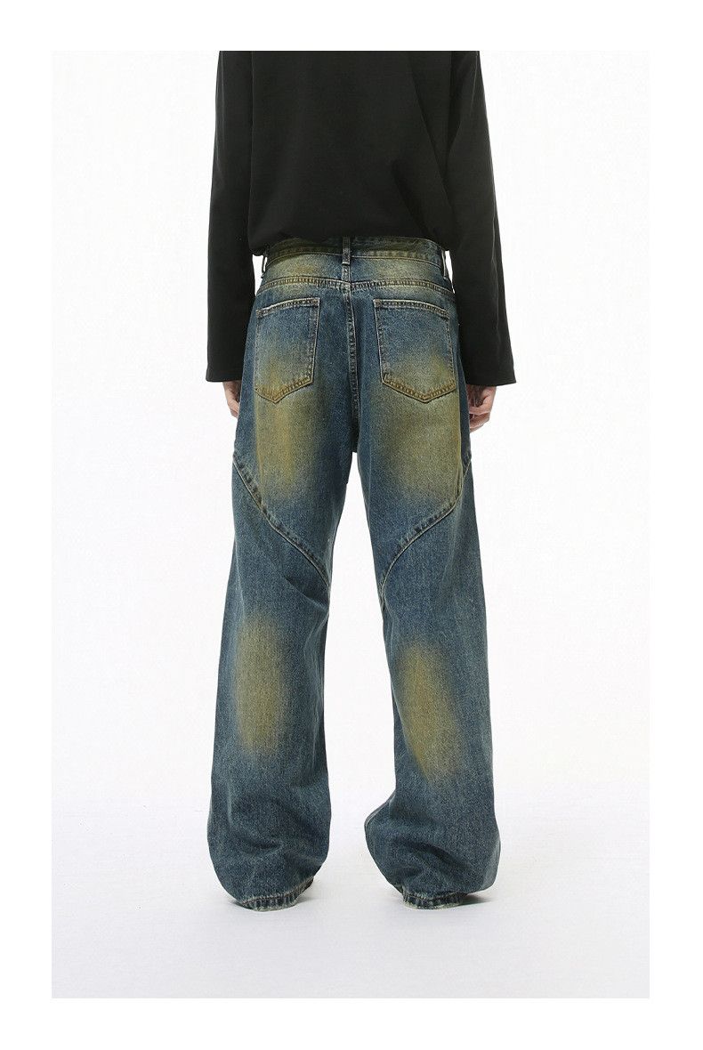 Japanese Brand × Jean Japanese style dyed distressed gradient straight loose jeans Size US 32 / EU 48 - 5 Thumbnail