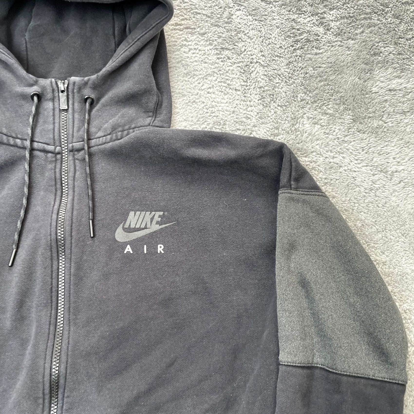 Nike Nike Hoodie Mens Medium Black Air Fleece Lined Zip Pockets Performance Size US M / EU 48-50 / 2 - 5 Thumbnail