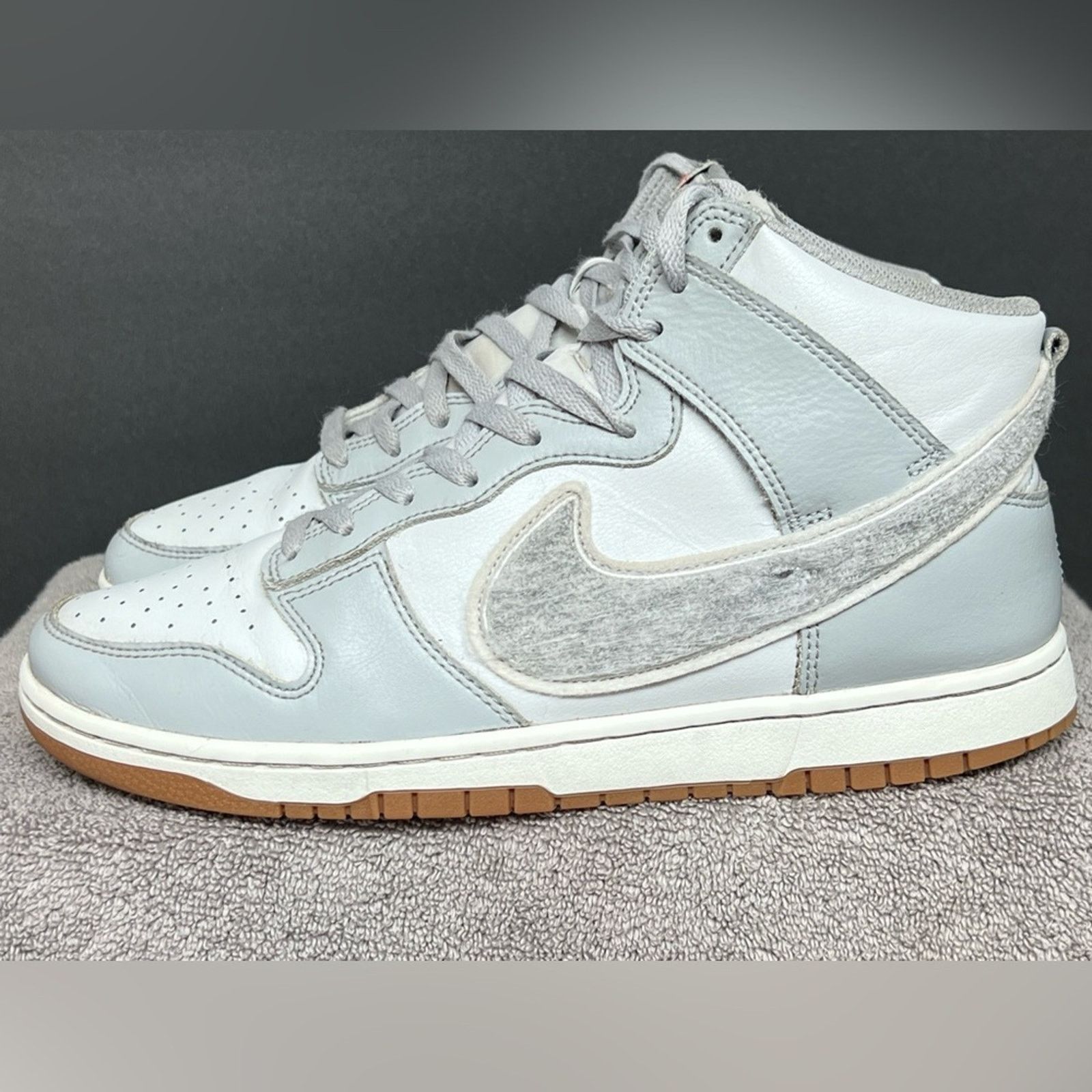 Nike Nike Dunk Hi Retro University Shoes Smoke Gray White SZ 10 Size US 10 / EU 43 - 1 Thumbnail