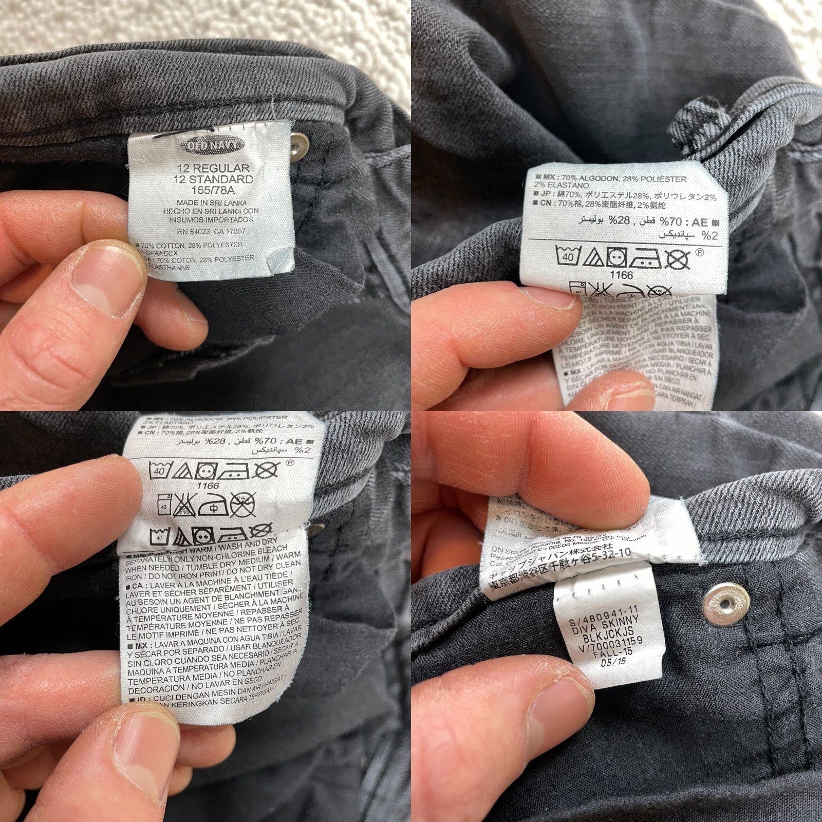 Old Navy Old Navy Jeans Womens 12 Regular Denim Dark Blue Slim Skinny 34x29 High Rise 5-Pocket Size 34" / US 12 / IT 48 - 8 Thumbnail