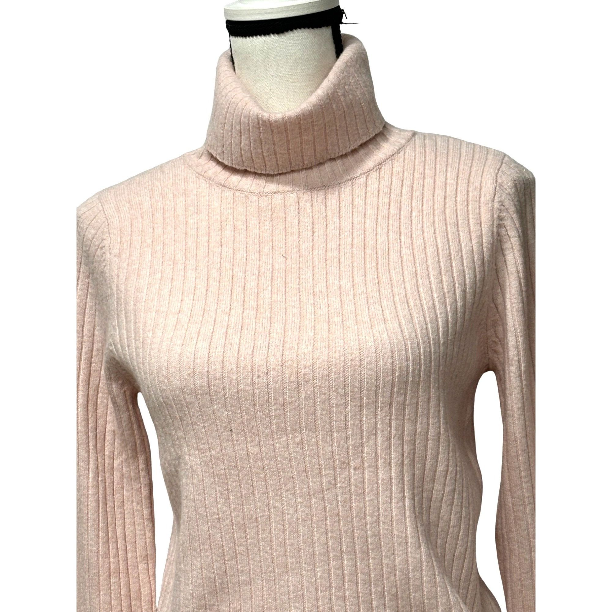 Other BP. Rib Crop Turtleneck Sweater in Pink Crystal, Sz. L Size L / US 10 / IT 46 - 3 Thumbnail