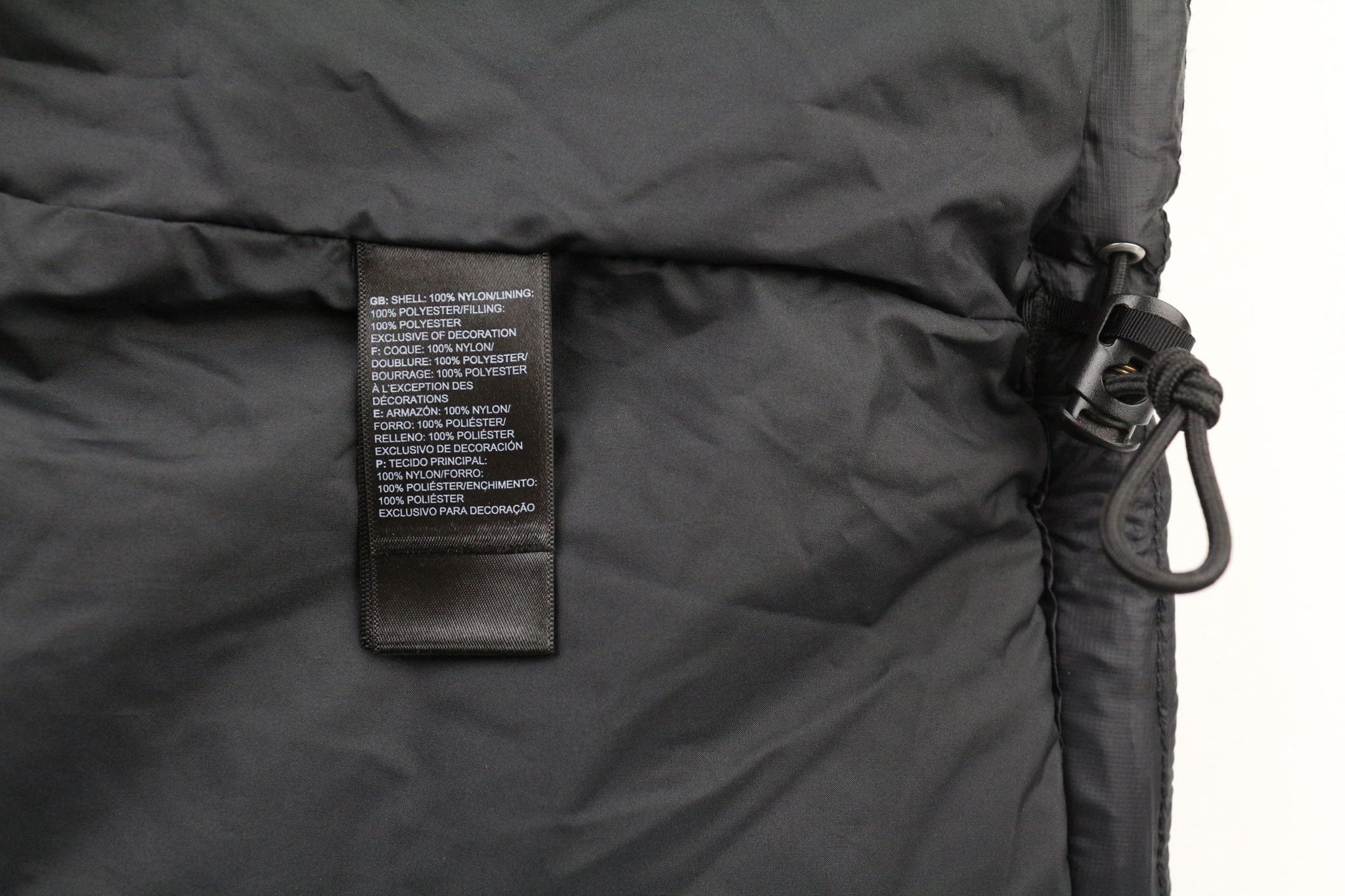 The North Face L Lined High Neck Black Jacket 79666 Size US L / EU 52-54 / 3 - 6 Thumbnail