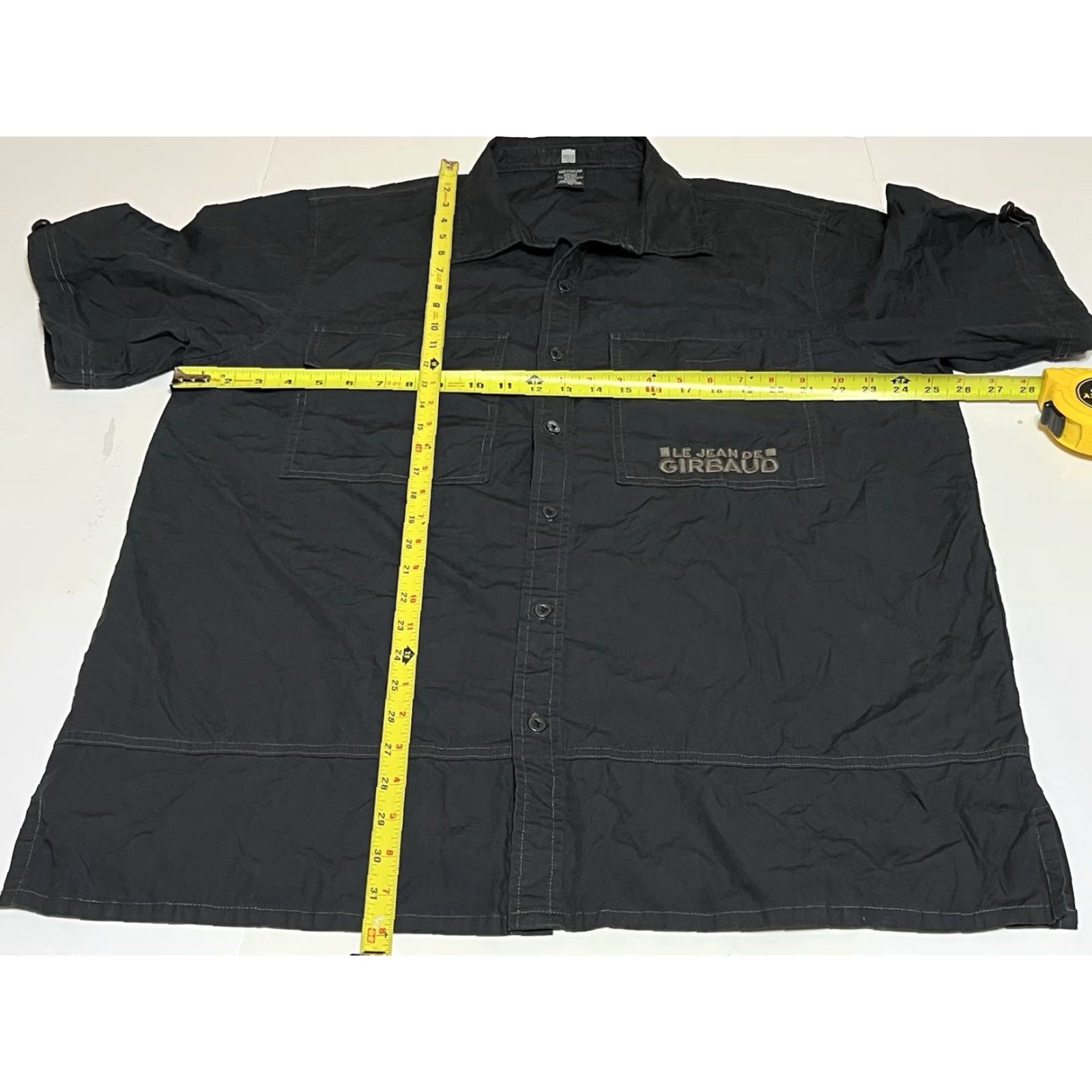 Vintage VINTAGE Marithe Francois Girbaud Button Shirt Mens XL Black Spinout Pocket Size US XL / EU 56 / 4 - 4 Thumbnail