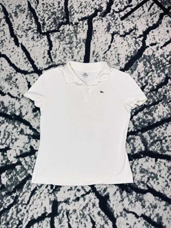 Lacoste Lacoste white polo shirt 46 XXL Size XXL / US 16-18 / IT 52-54 - 1 Thumbnail