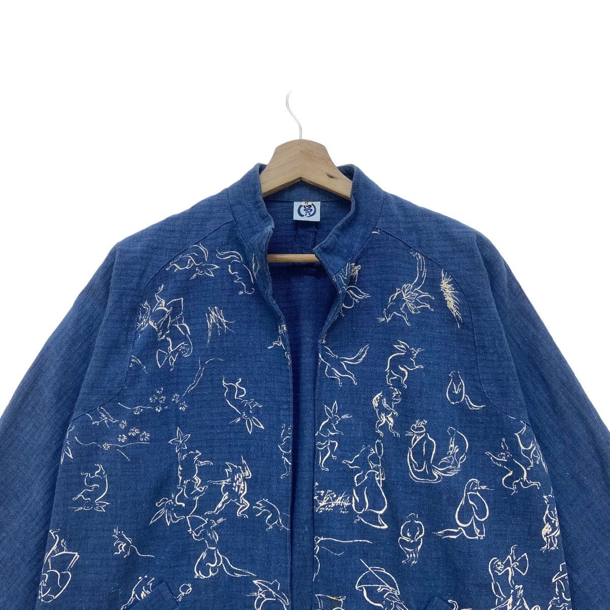 Japanese Brand Japanese Traditional Sashiko Kendo Kurama Print Buttonlesss Size US S / EU 44-46 / 1 - 2 Thumbnail