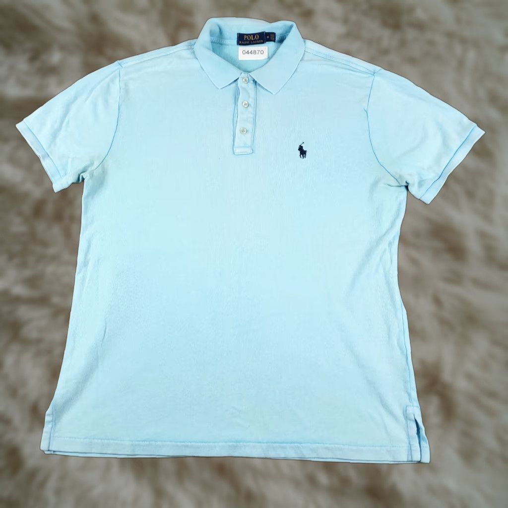 Ralph Lauren Ralph Lauren Polo Shirt Mens Medium Blue Knit Casual Short Sleeve Size US M / EU 48-50 / 2 - 1 Thumbnail