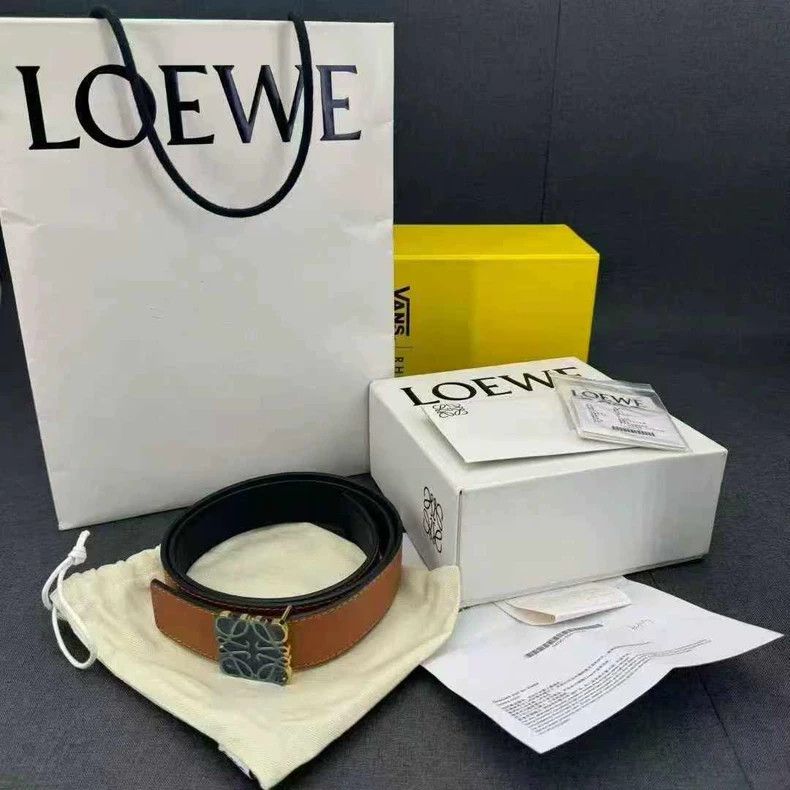 Loewe LOEWE size 85 Double-Sided Logo Buckle Brown Jacket Size ONE SIZE - 1 Thumbnail