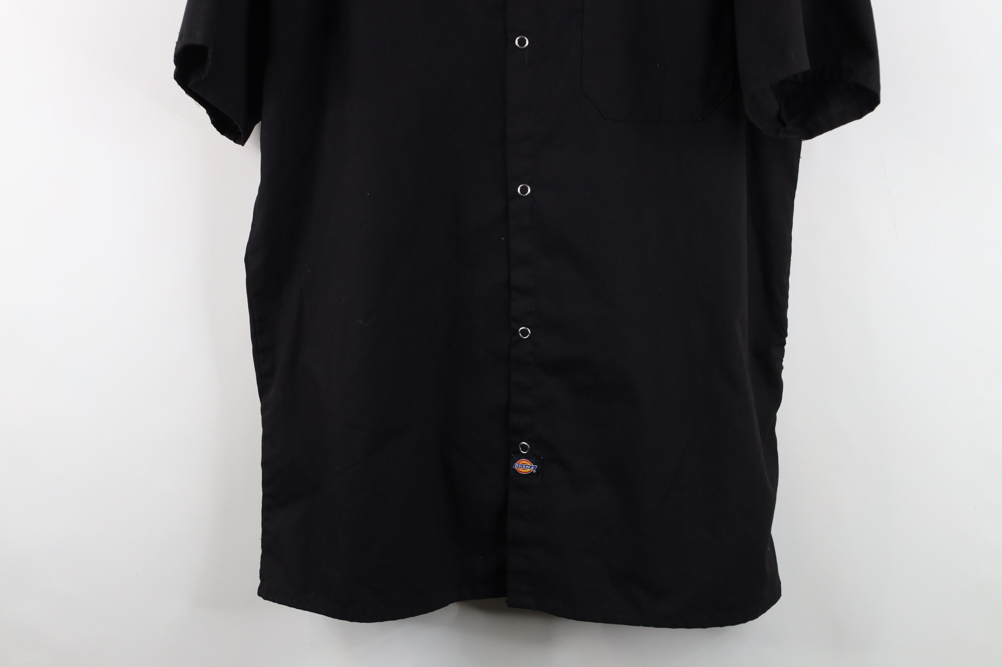 Dickies Vintage Y2K Dickies Mechanic Snap Button Shirt Black Size US L / EU 52-54 / 3 - 3 Thumbnail