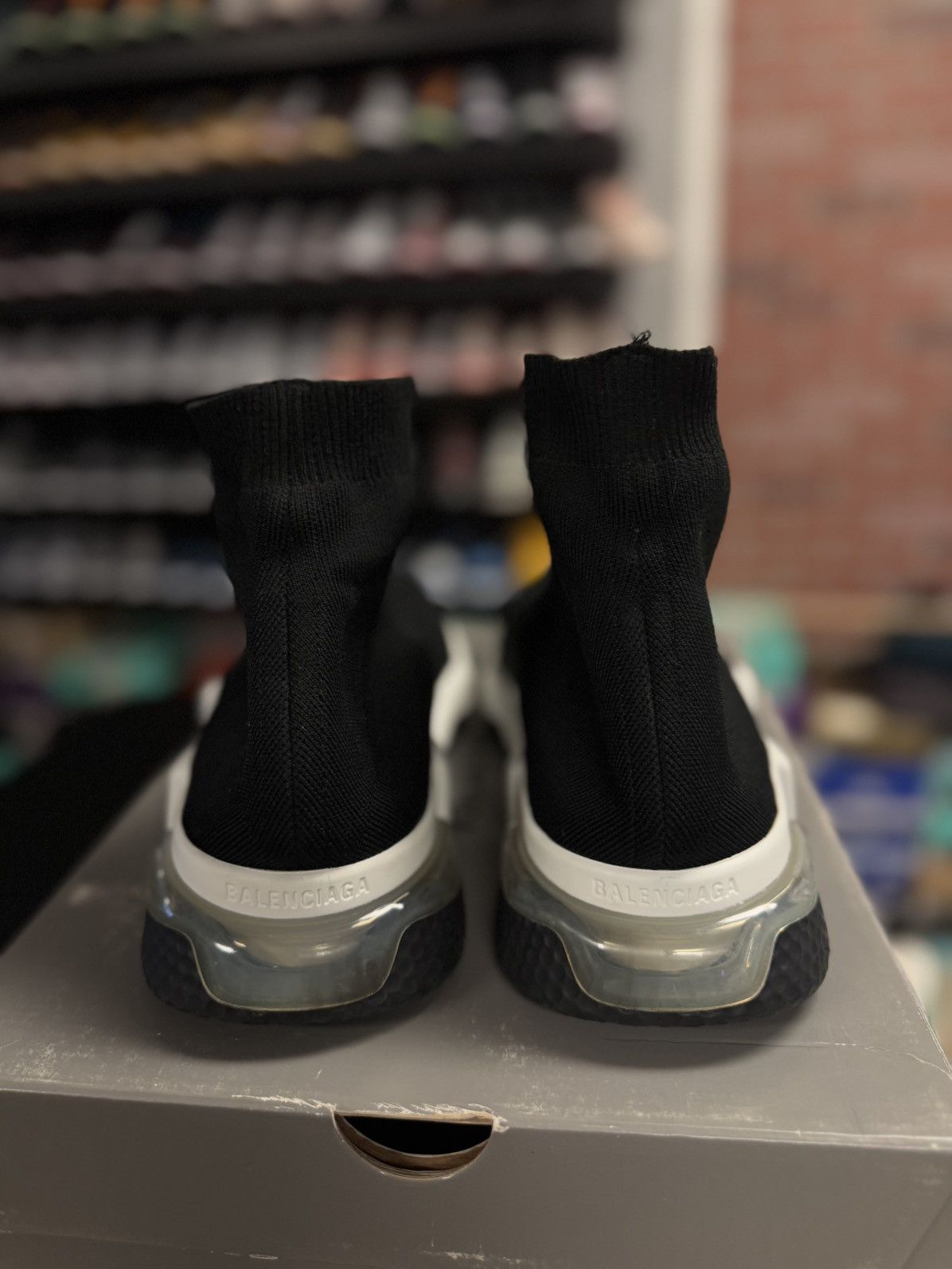 Balenciaga Balenciaga High Top Mesh Speed Sock Runner 45EU/12US Size US 12 / EU 45 - 7 Thumbnail
