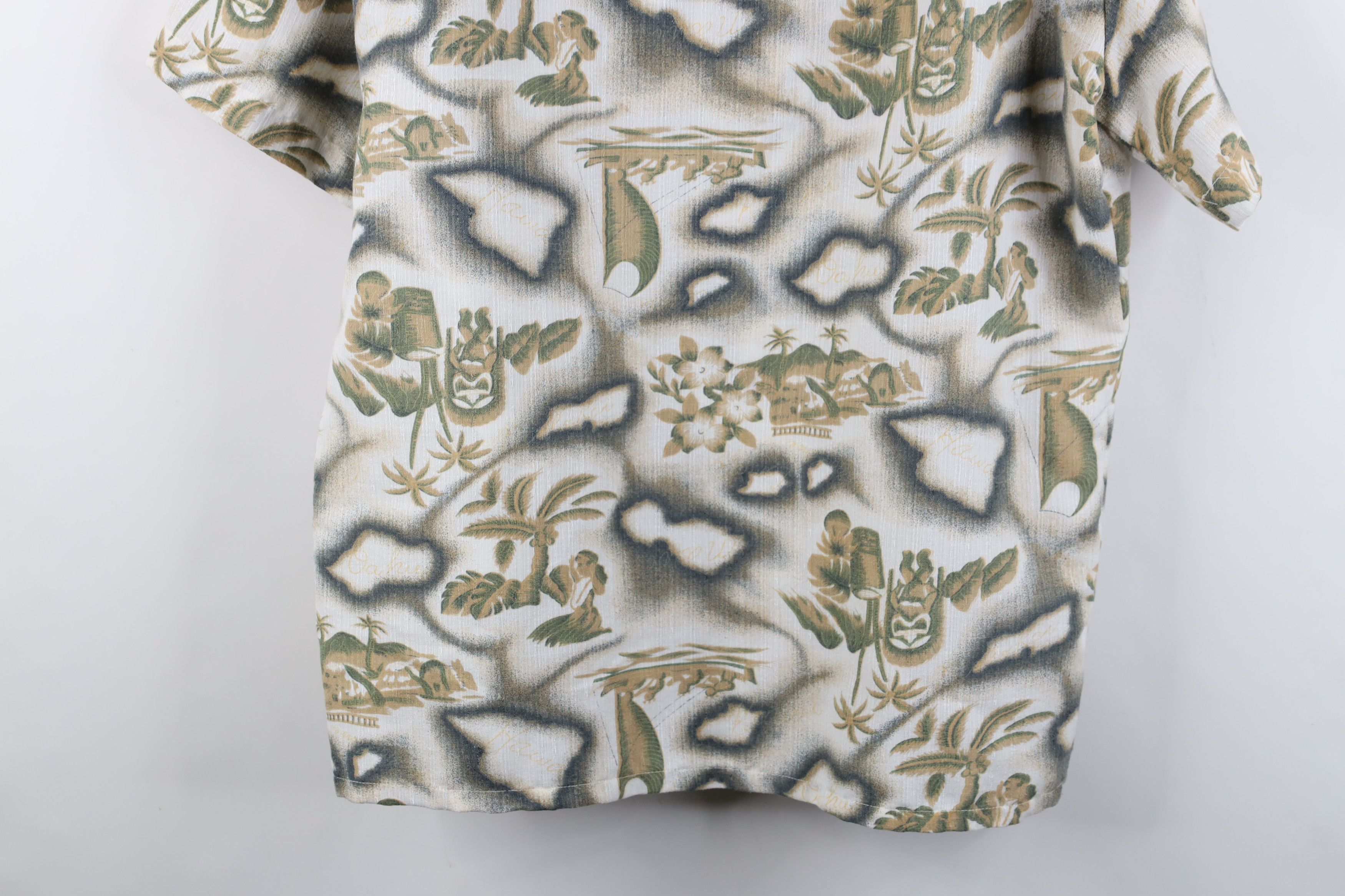 Vintage Vintage 70s Streetwear Collar Luau Hawaiian Button Shirt Size US L / EU 52-54 / 3 - 12 Thumbnail