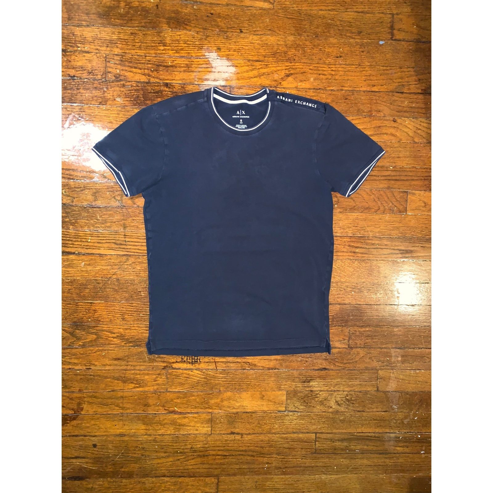 Armani Exchange Armani Exchange Slim Fit T Shirt Navy Blue Small Certilogo Size US S / EU 44-46 / 1 - 2 Thumbnail