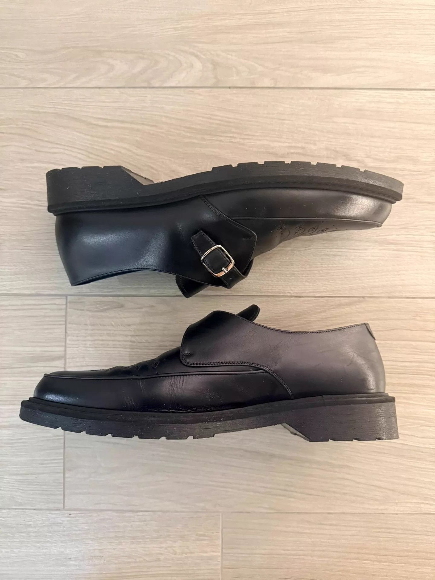 Celine Celine by Hedi Slimane Monk Leather Derby EU40 5w Size US 7 / EU 40 - 5 Thumbnail