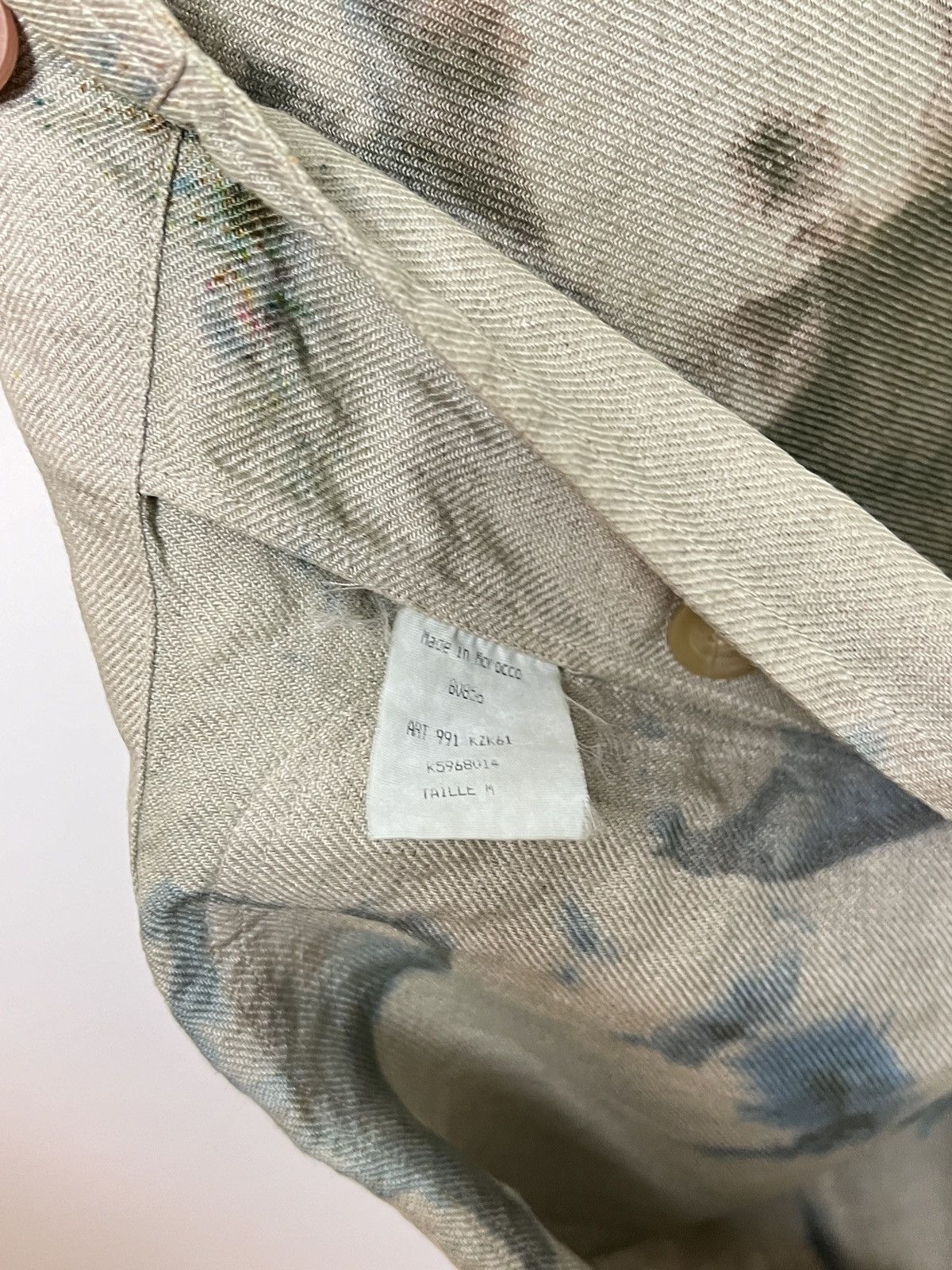 Kenzo kenzo custom tie dye y2k painters work/chore linen jacket Size US M / EU 48-50 / 2 - 12 Thumbnail