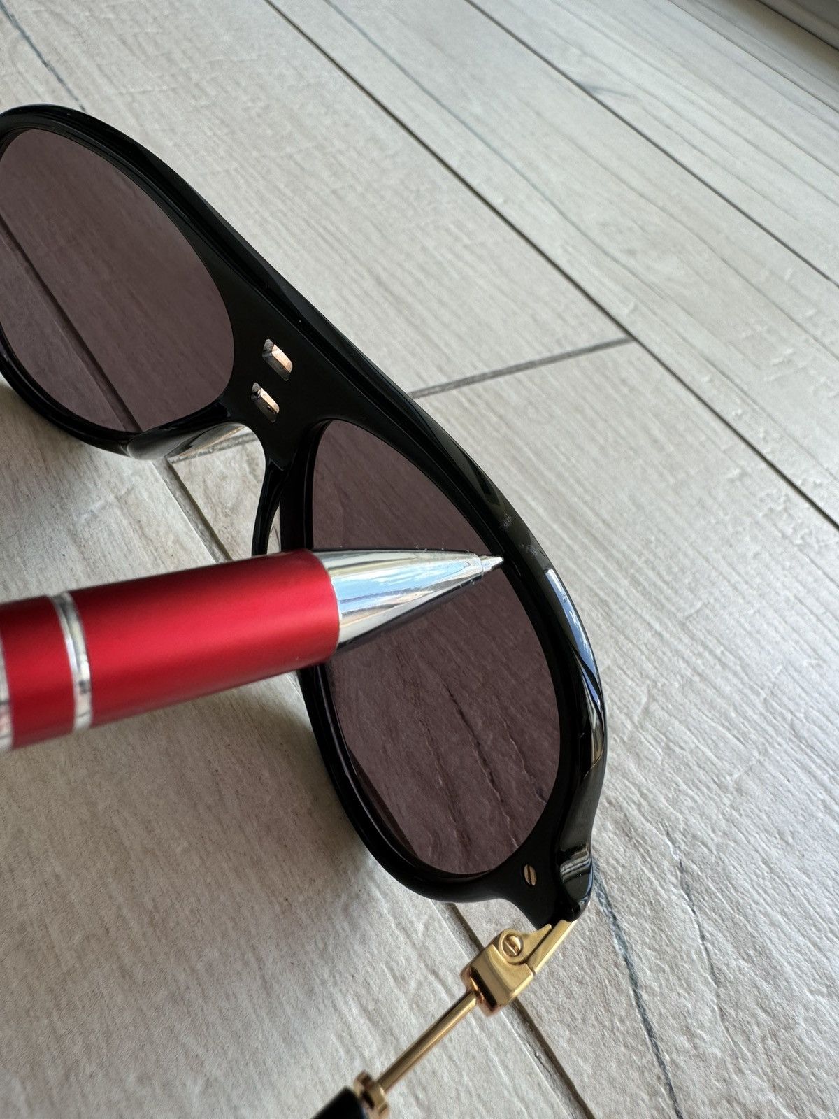 Balmain FW15 Balmain X H&M Black Sunglasses Size ONE SIZE - 5 Thumbnail