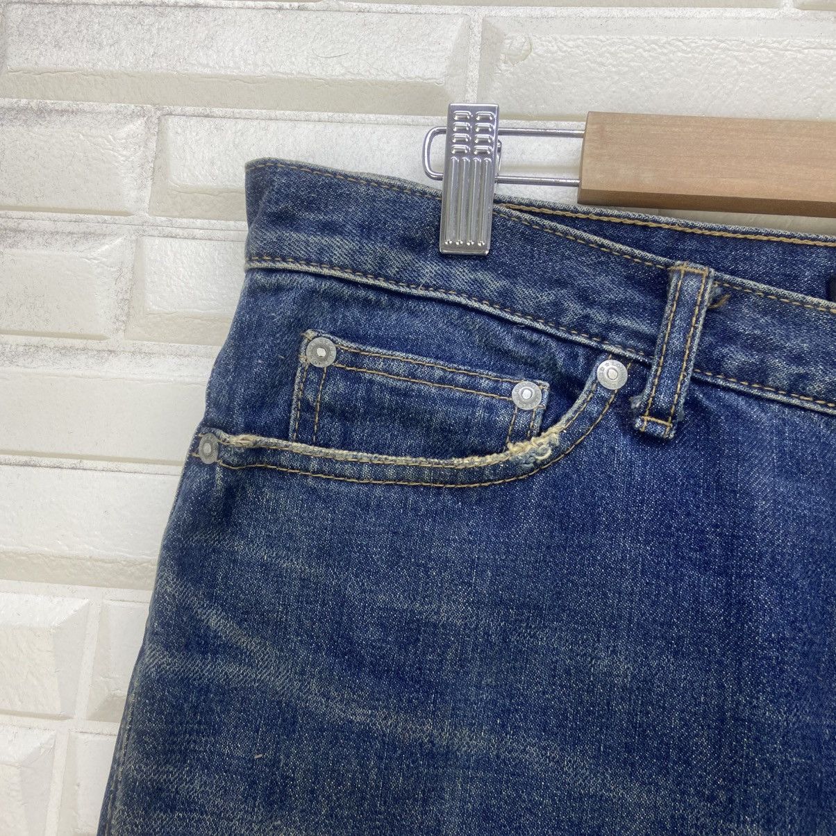 Lounge Lizard Japanese Brand Lounge Lizard Distressed Denim Size US 31 - 7 Thumbnail