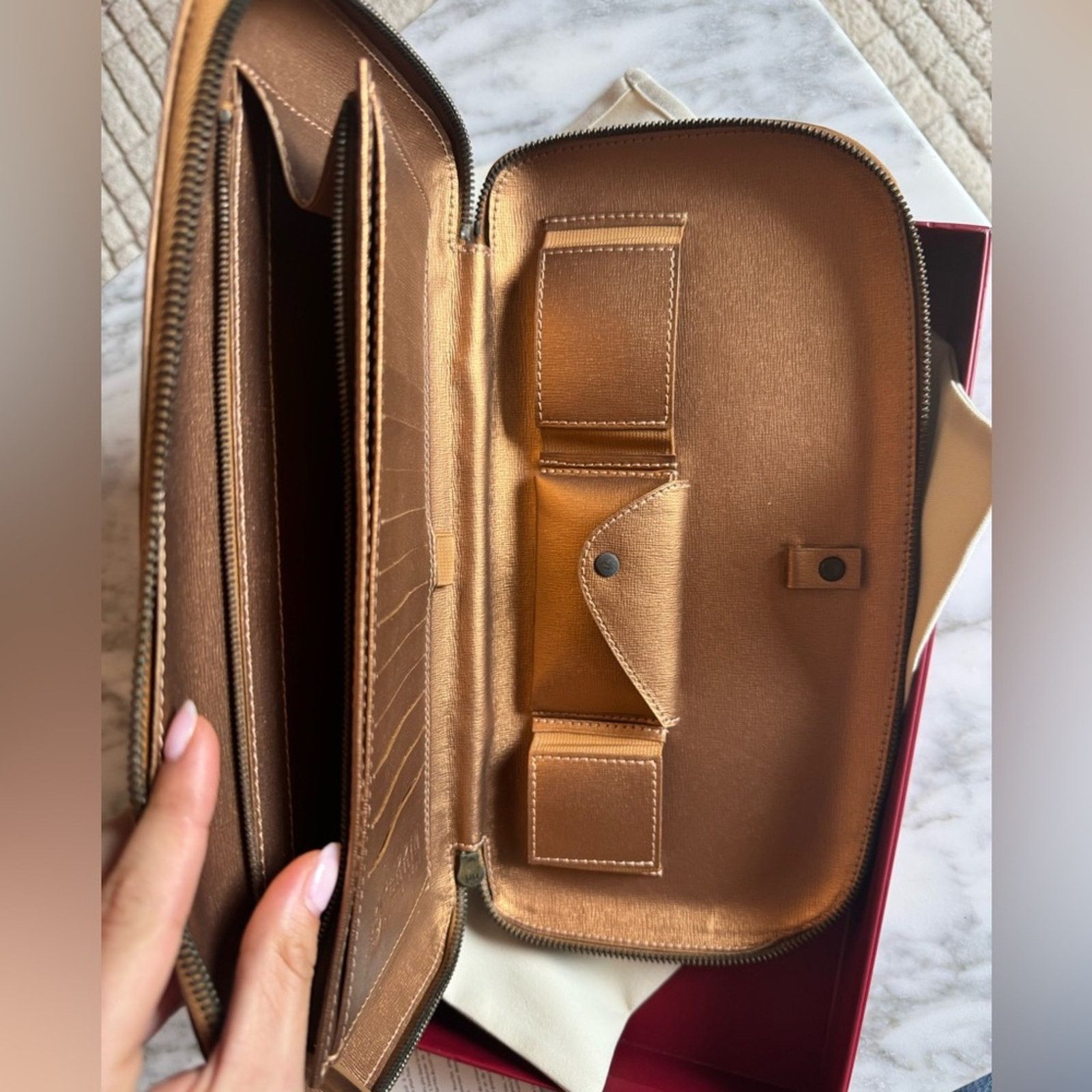 Perrin Perrin Paris NWT 1899 Gold Clutch Bag Size ONE SIZE - 4 Thumbnail