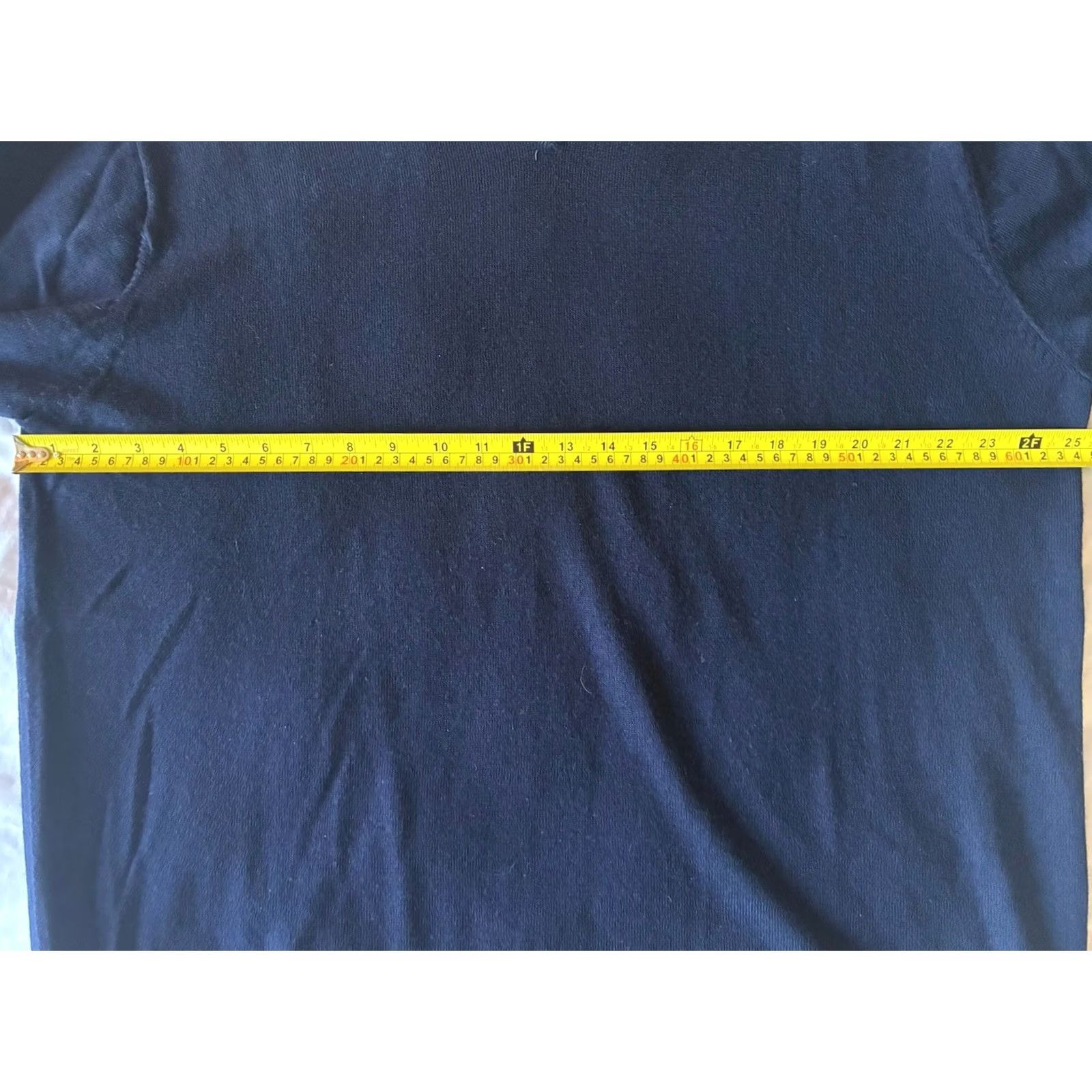 Hart Schaffner Marx Hart Schaffner Marx Sweater V-Neck Men 2XT Navy Wool Extra Fine Merino Pullover Long Sleeve Solid Knit Classic Luxury Big & Tall Size US XXL / EU 58 / 5 - 5 Thumbnail