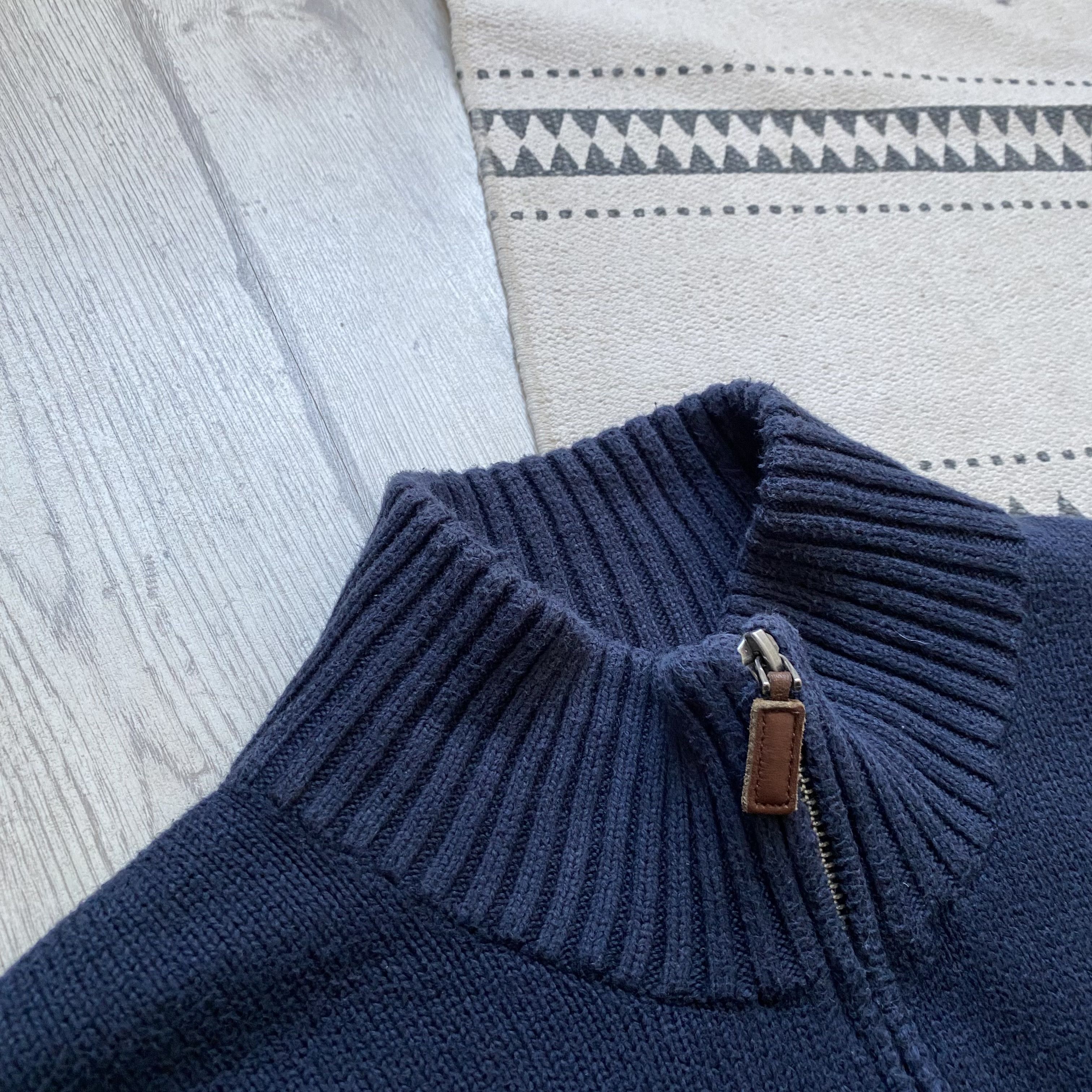 Polo Ralph Lauren 🐎 Vintage Polo Ralph Lauren Zip Knit Sweater Sweatshirt Size US L / EU 52-54 / 3 - 4 Thumbnail