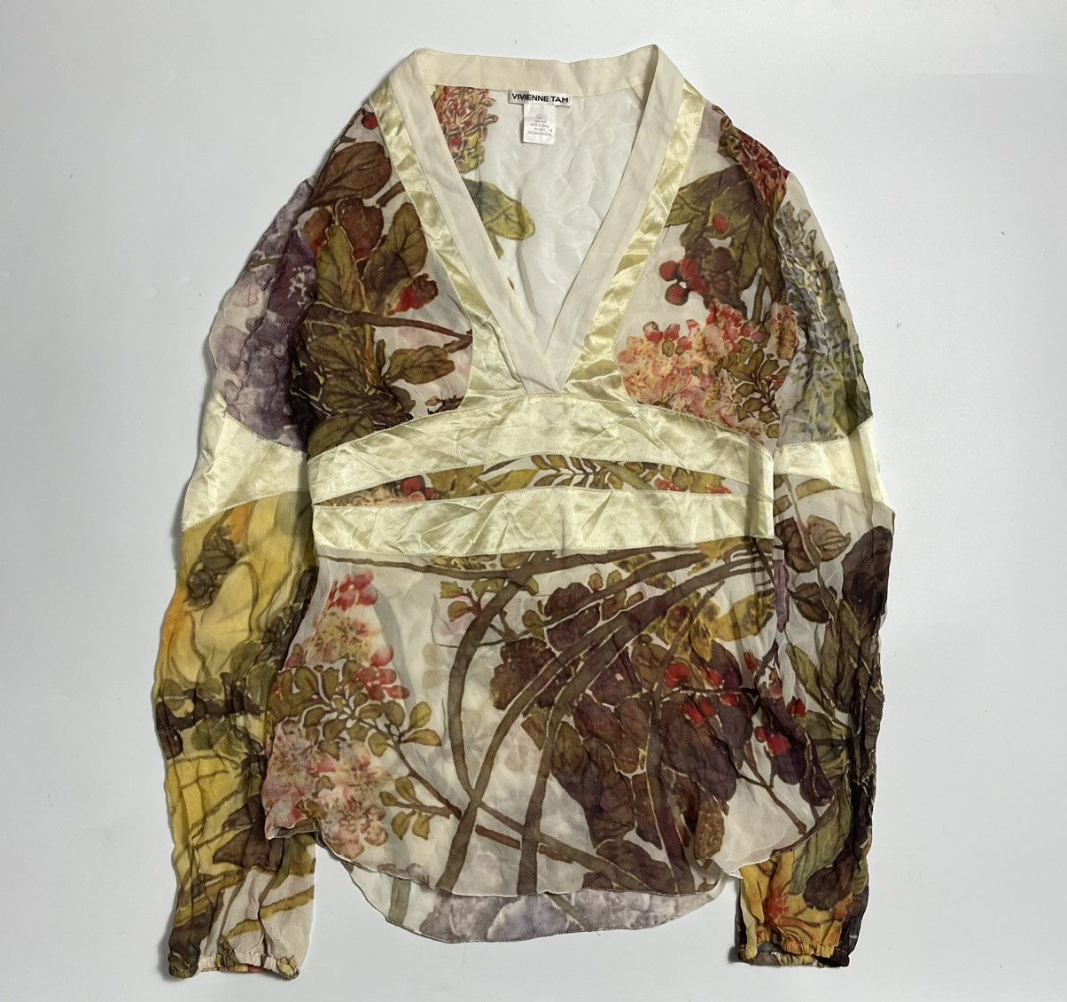 Vivienne Tam Silk Floral Pattern