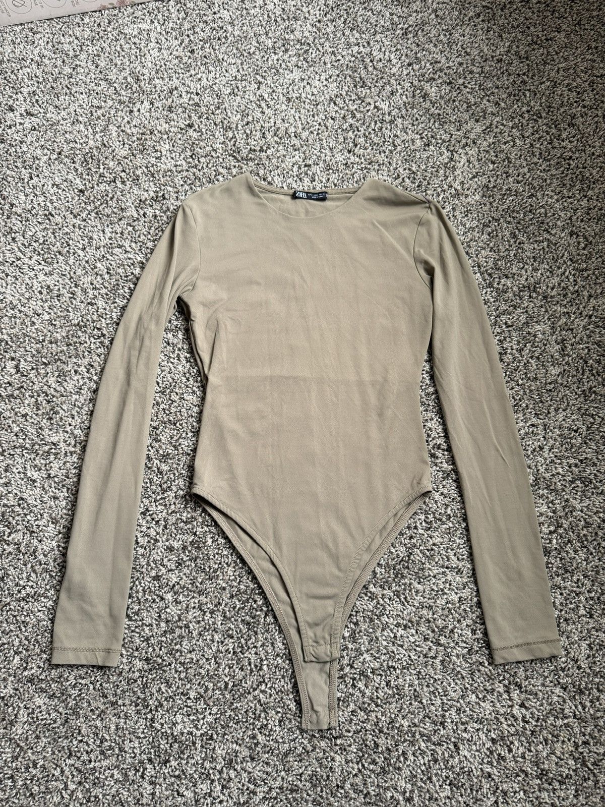 Zara Tan Body Suit Size S / US 4 / IT 40 - 1 Thumbnail