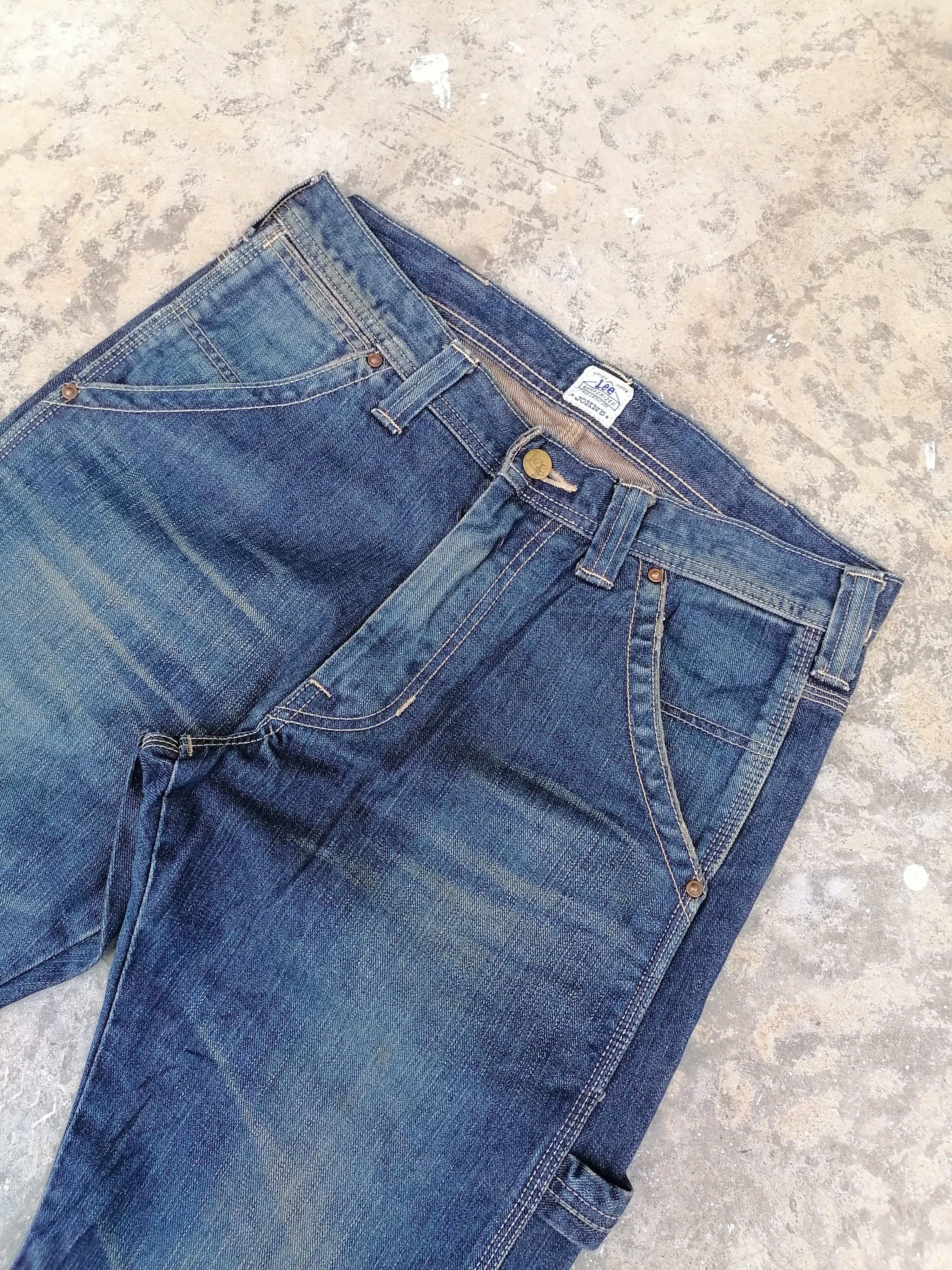 Vintage Flare Jeans Lee John's Claw Mark Carpenter Denim Pants Size US 32 / EU 48 - 3 Thumbnail