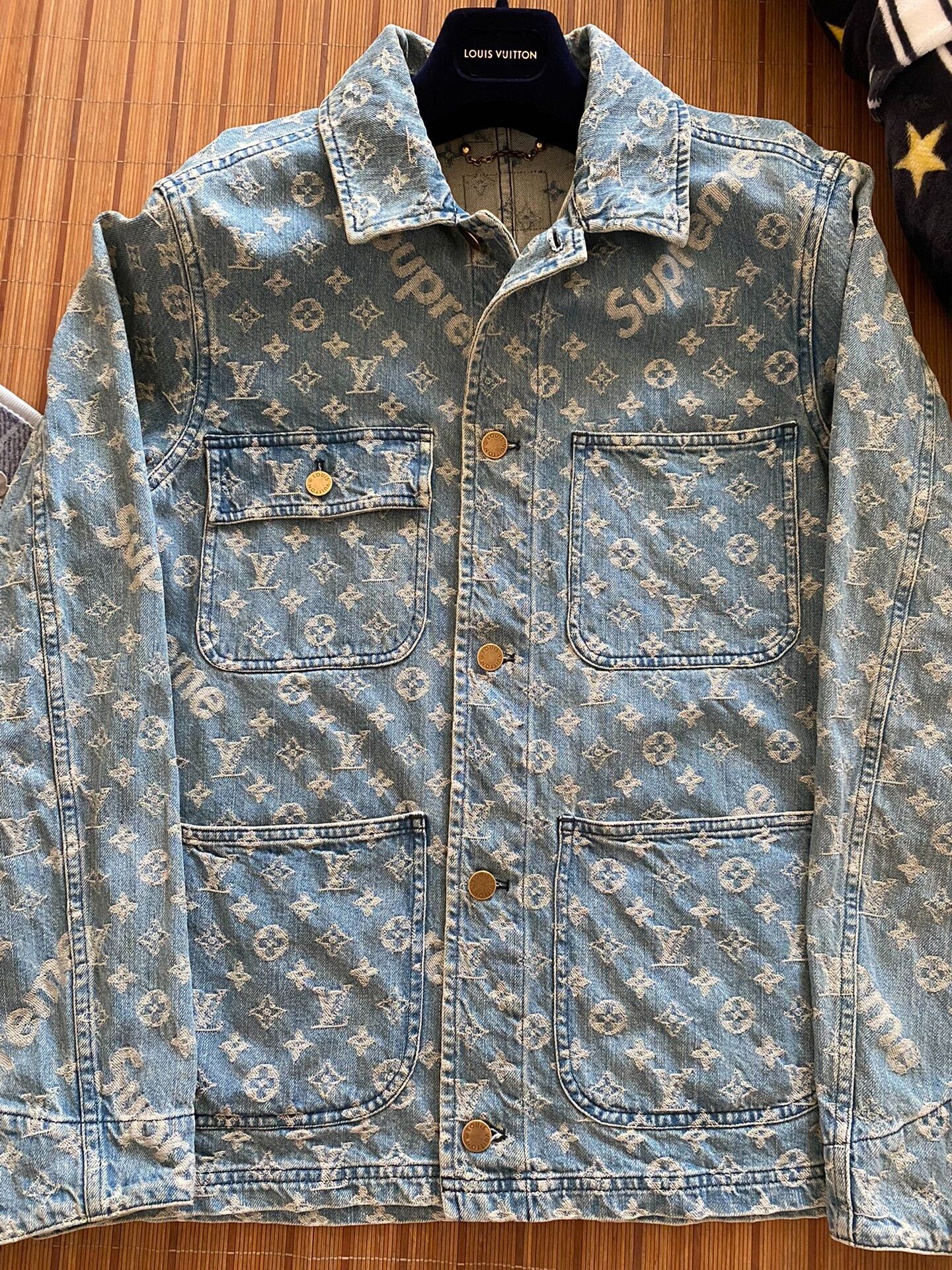 Louis Vuitton Louis Vuitton Supreme Denim Jacket Size 44 Size US S / EU 44-46 / 1 - 1 Thumbnail