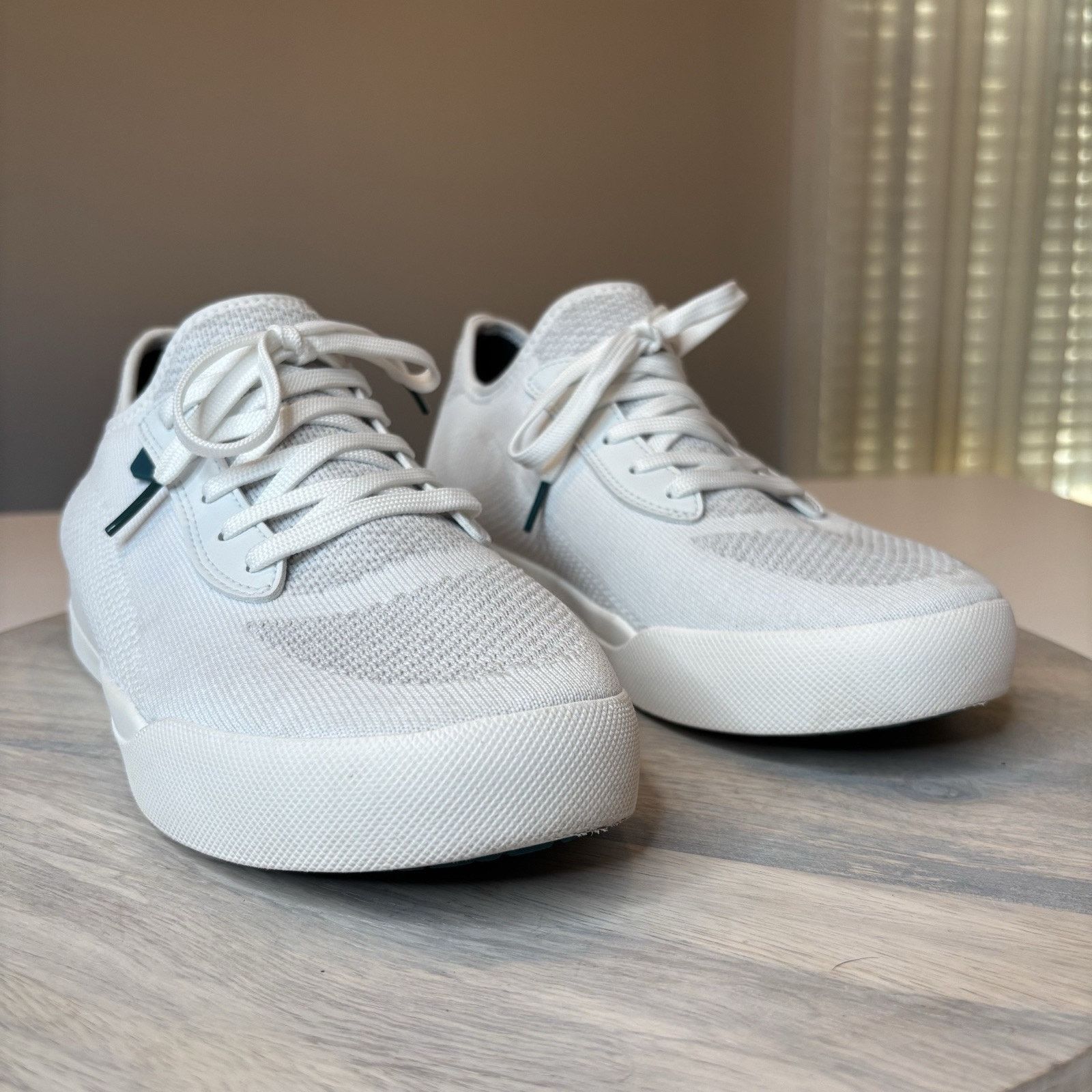 Vessi Vessi Weekend Unisex White Knit Sneakers Men's Sz 8 Wmn's 9 Size US 8 / EU 41 - 3 Thumbnail