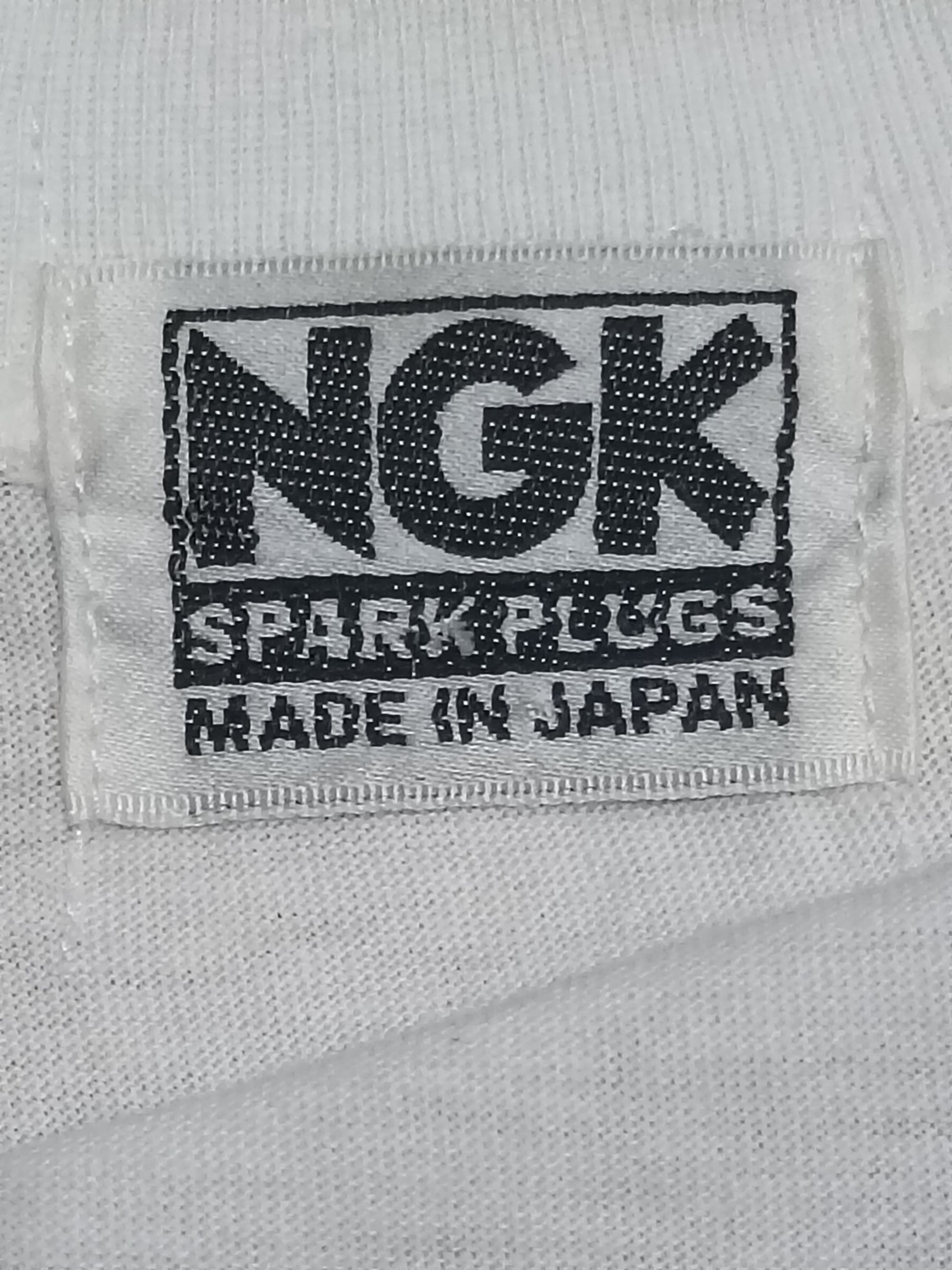 Vintage VINTAGE NGK SPARK PLUG PROMO SHIRT Size US L / EU 52-54 / 3 - 4 Thumbnail