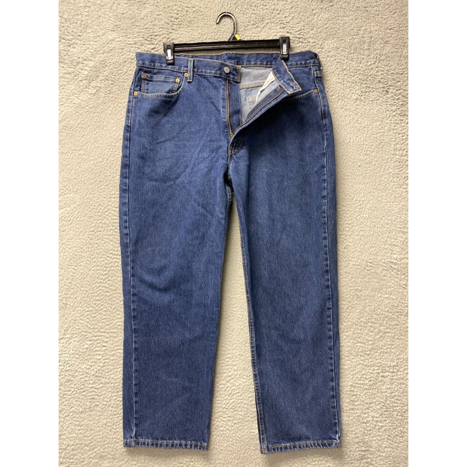 Levi's Levis 550 Jeans Mens 40x30 Blue Cotton Tapered Fit Denim Workwear /129-2 Size US 40 / EU 56 - 2 Thumbnail