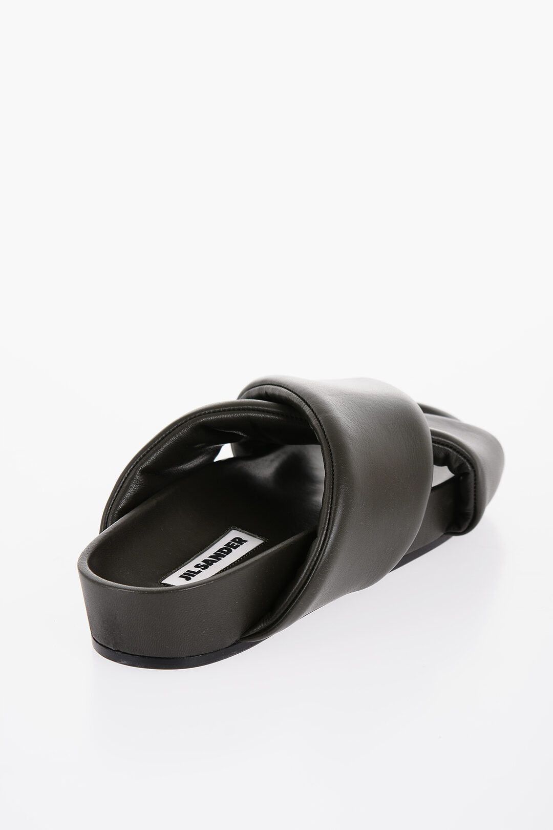 Jil Sander og1mm0625 Criss Cross Designed Leather Sandals in Black Size US 9 / EU 42 - 3 Thumbnail