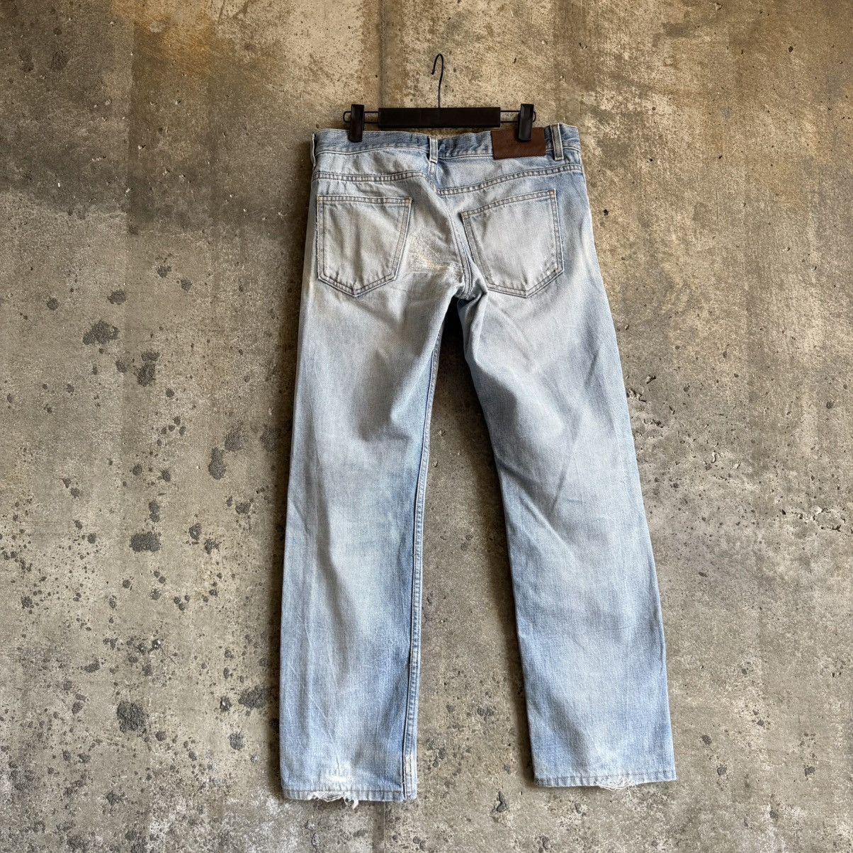 Prada 2000’s Prada Light Wash Thrashed Repair Denim Size US 32 / EU 48 - 3 Thumbnail
