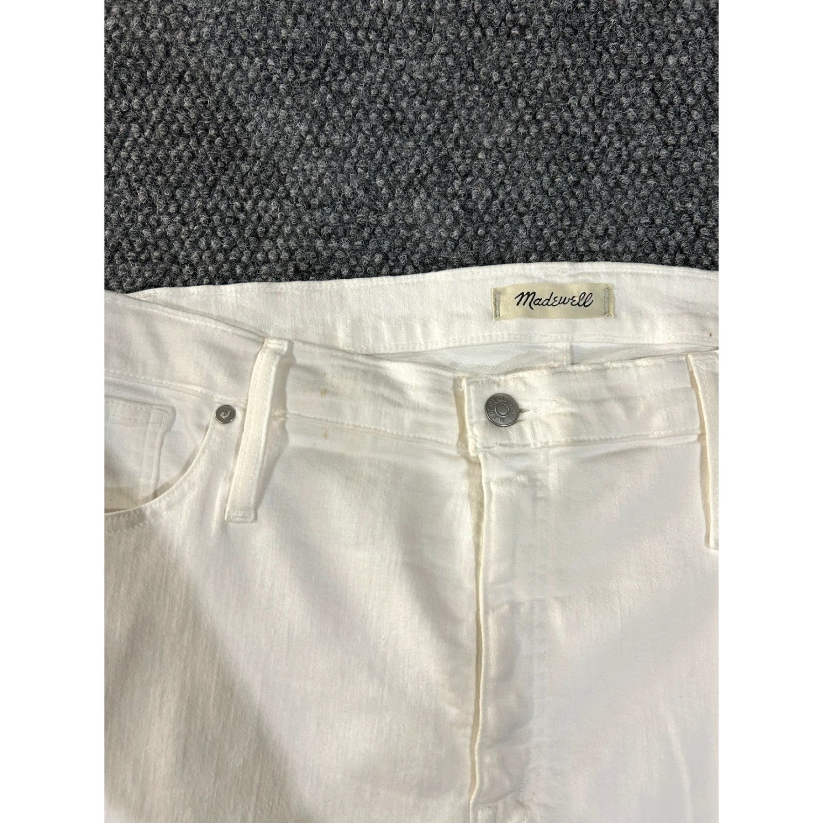 Madewell Madewell Jeans Mens Slim Straight Stretch Denim 35x29 Blue White Size US 35 - 4 Thumbnail