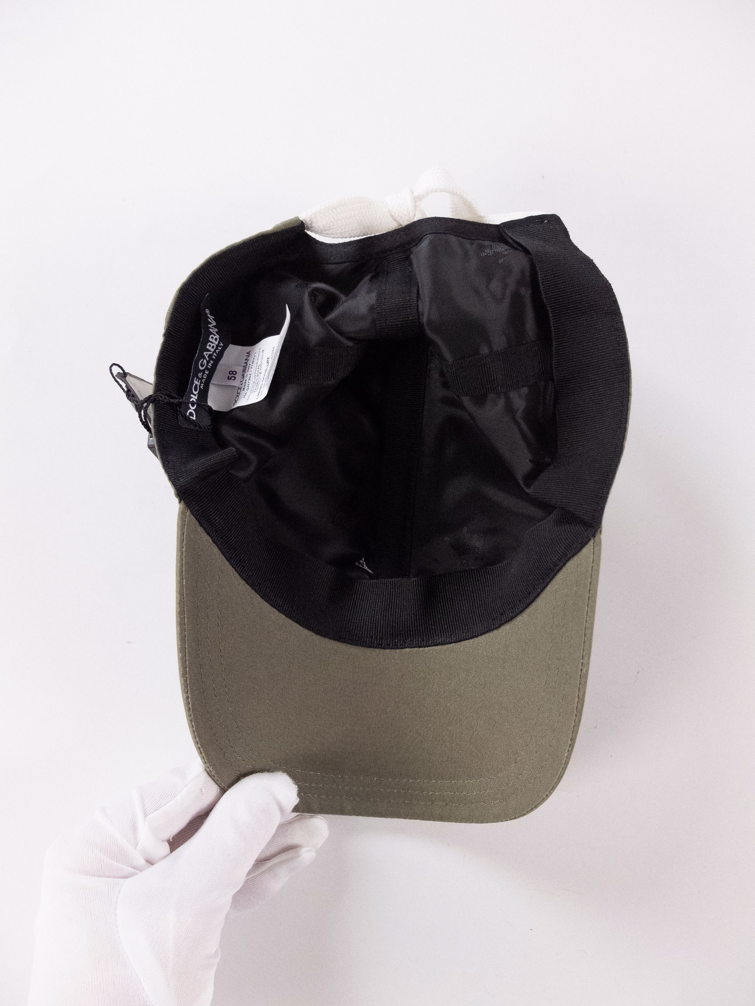 Dolce & Gabbana DOLCE & GABBANA green topstitch logo baseball cap hat Medium Size ONE SIZE - 8 Thumbnail