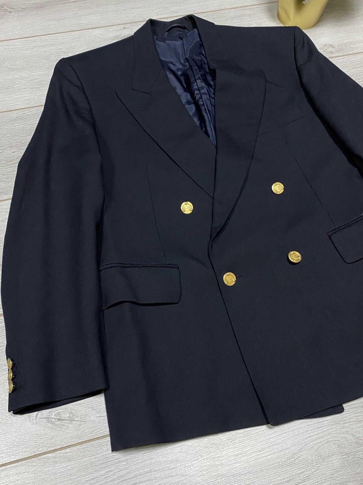 Christian Dior Monsieur Christian Dior Monsieur vintage wool blazer buttons Size 40R - 3 Thumbnail