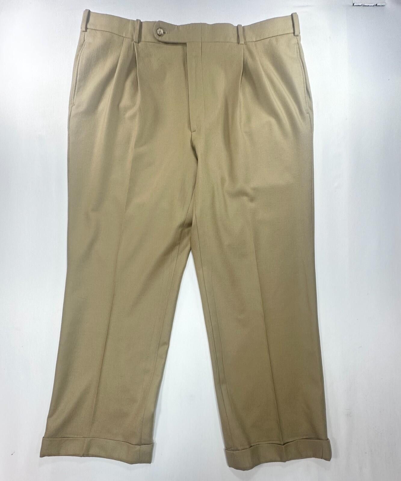 Tom James Tom James Royal Classic Tailored Dress Pants Brown Men 40/28 Size US 40 / EU 56 - 1 Thumbnail