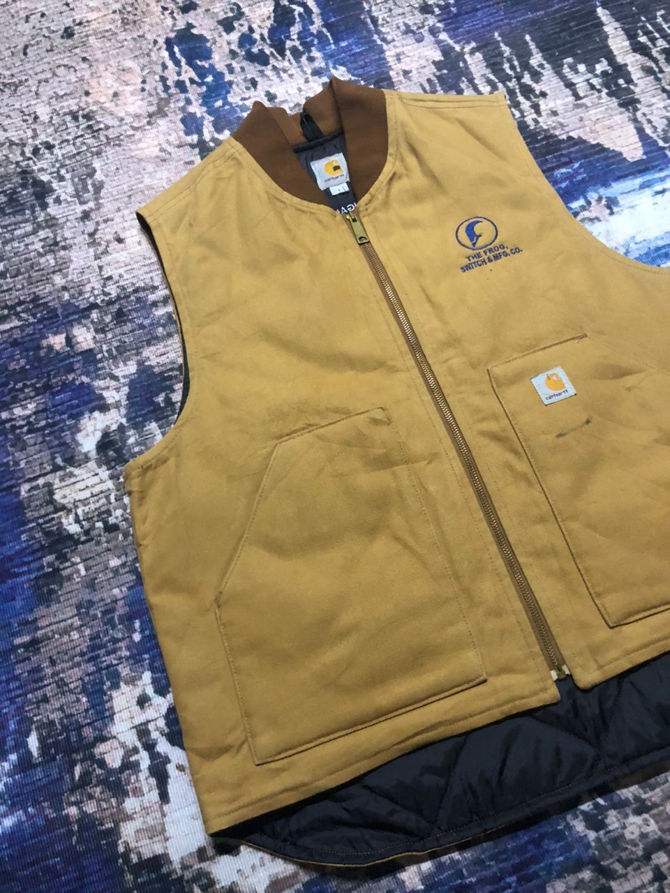 Carhartt Carhartt Brown The Frog Switch & Mfg.Co Vest Quilted lining Size US L / EU 52-54 / 3 - 5 Thumbnail